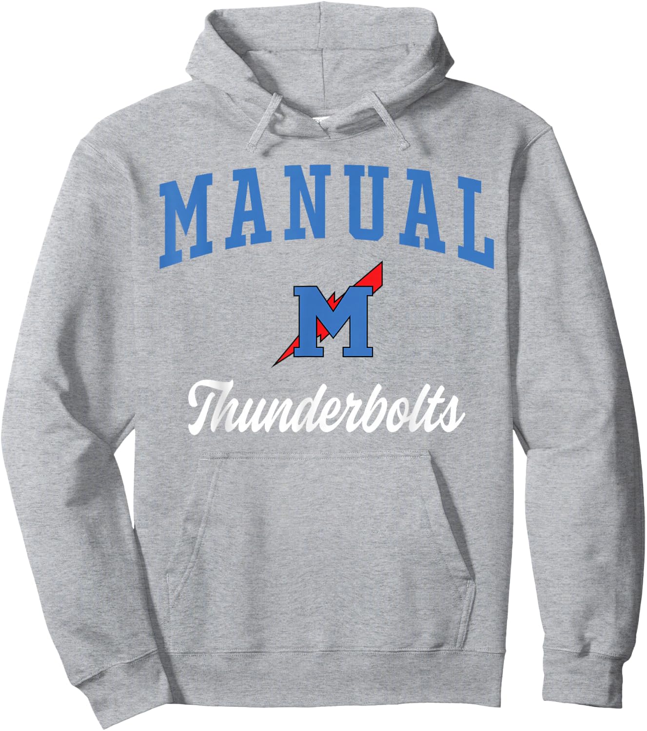 Manual High School Thunderbolts Hoodie - Hoodie | Ash