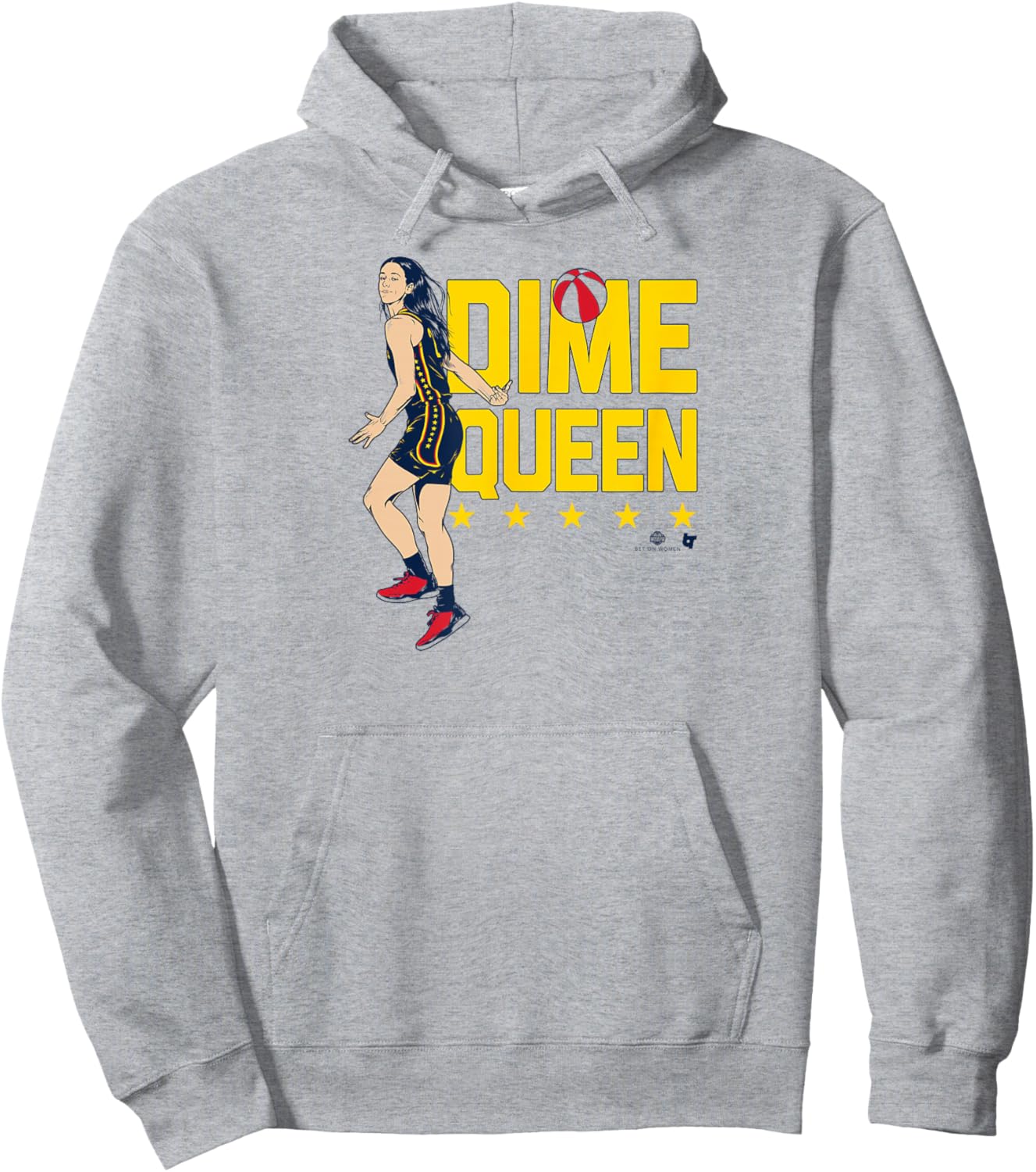 Caitlin Clark - Dime Queen - Indiana Basketball Hoodie - Hoodie | Ash