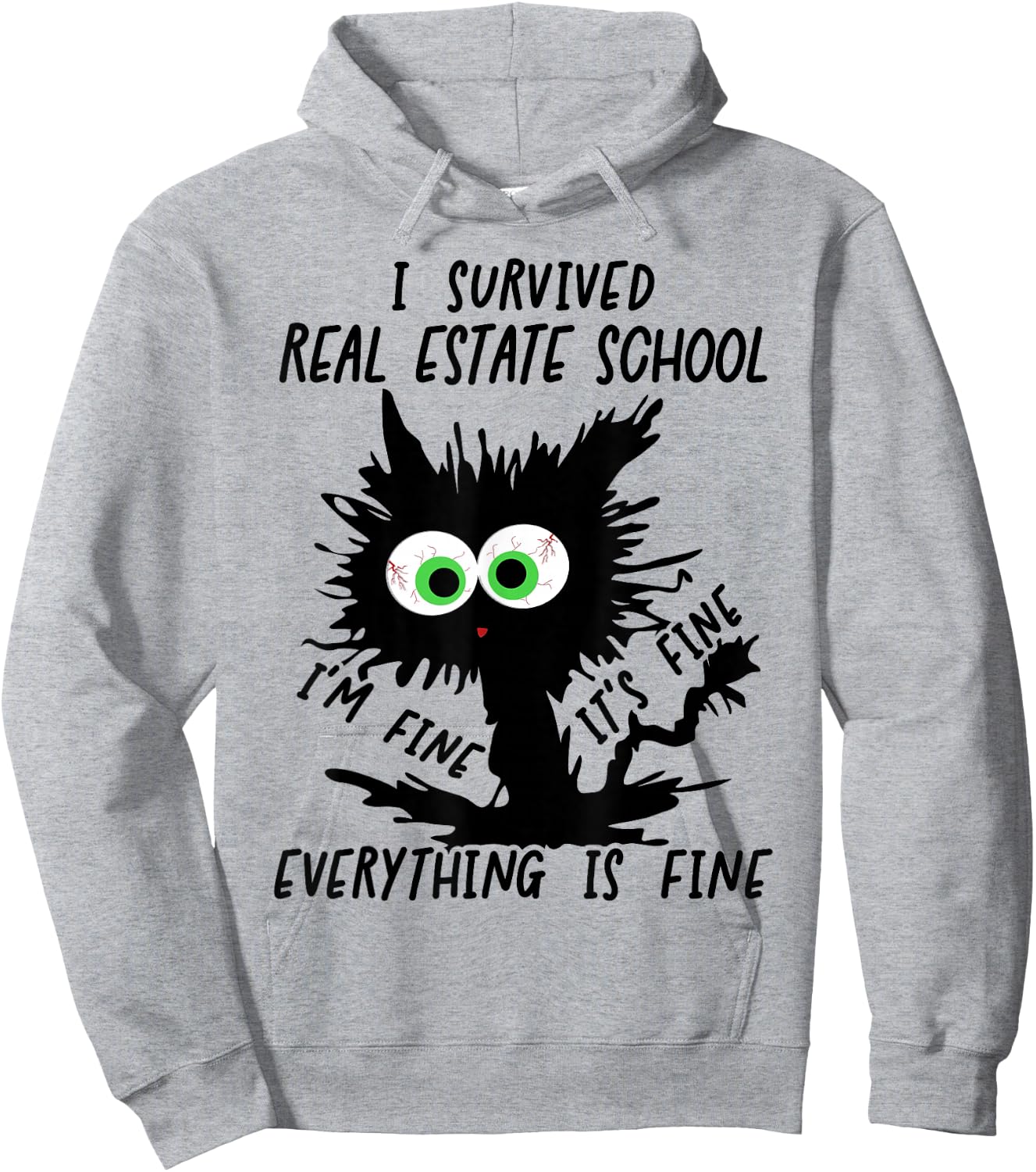 I Survived Real Estate School Graduation 2026 Hoodie - Hoodie | Ash