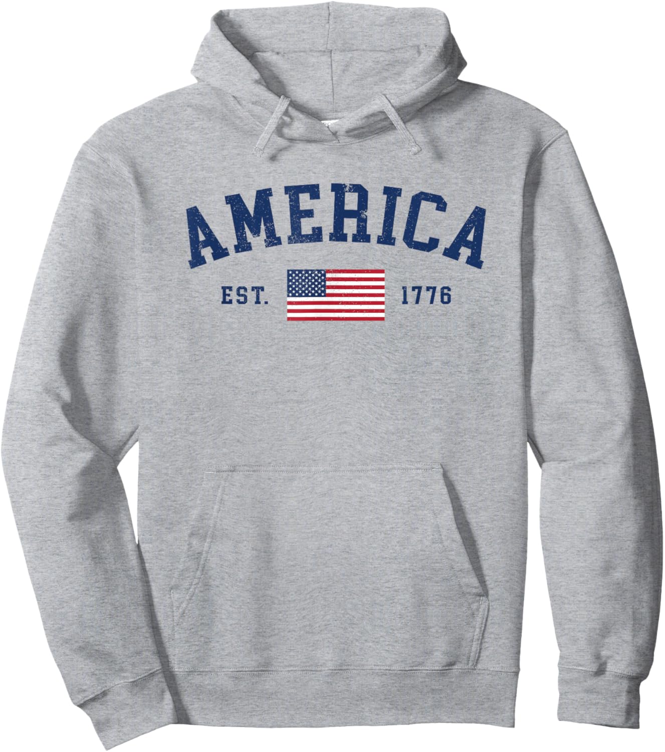 American Flag USA United States of America US 4th of July Hoodie - Hoodie | Ash
