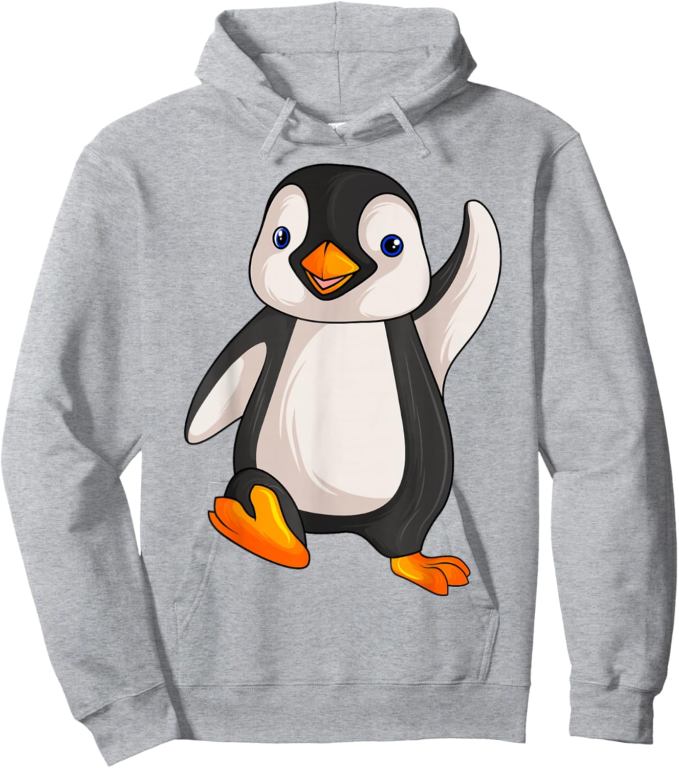 Penguin Girls Boys Women Children Penguin Hoodie - Hoodie | Ash