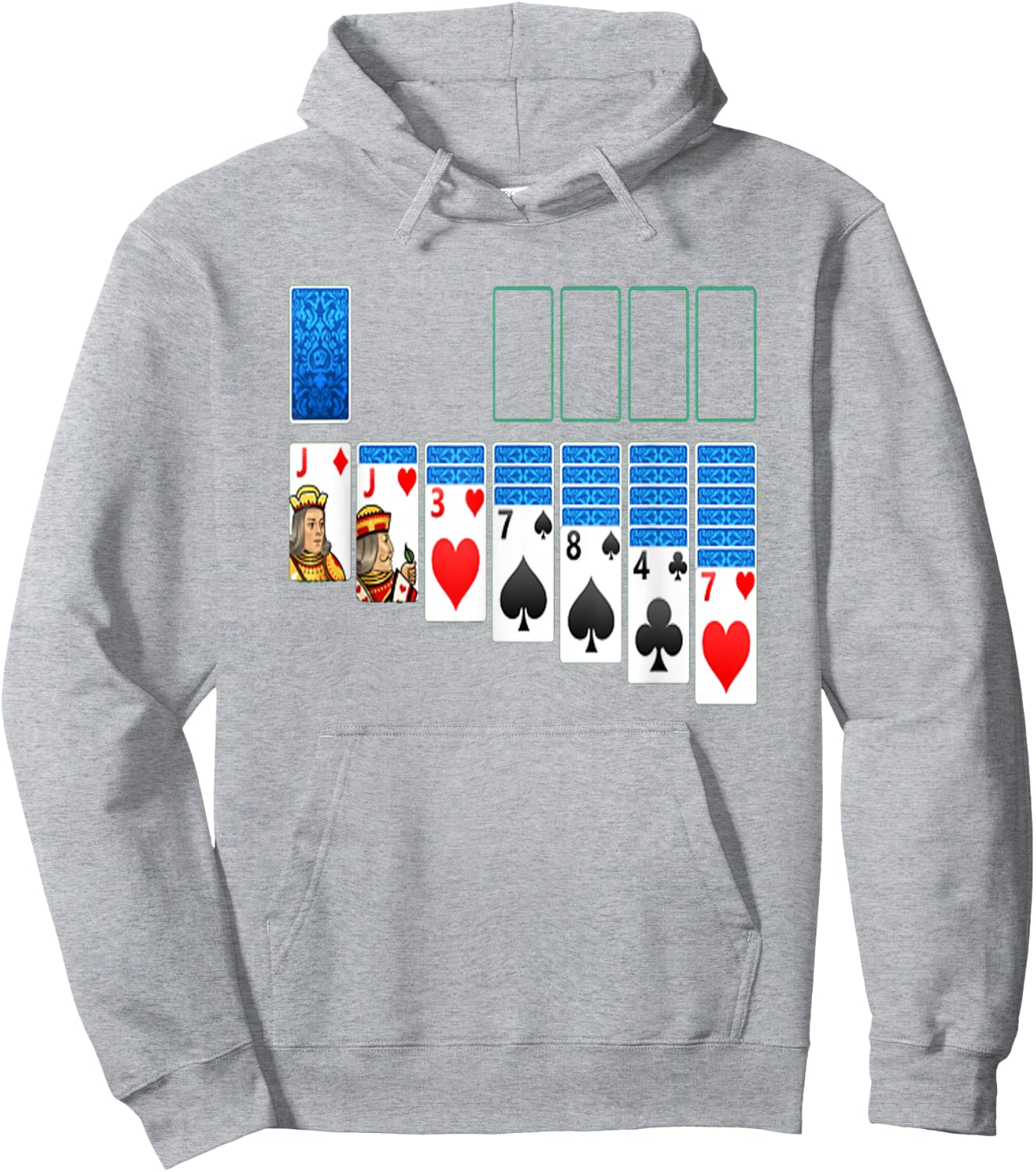 Solitaire Game Costume Board Games Halloween Costume Gift Hoodie - Hoodie | Ash