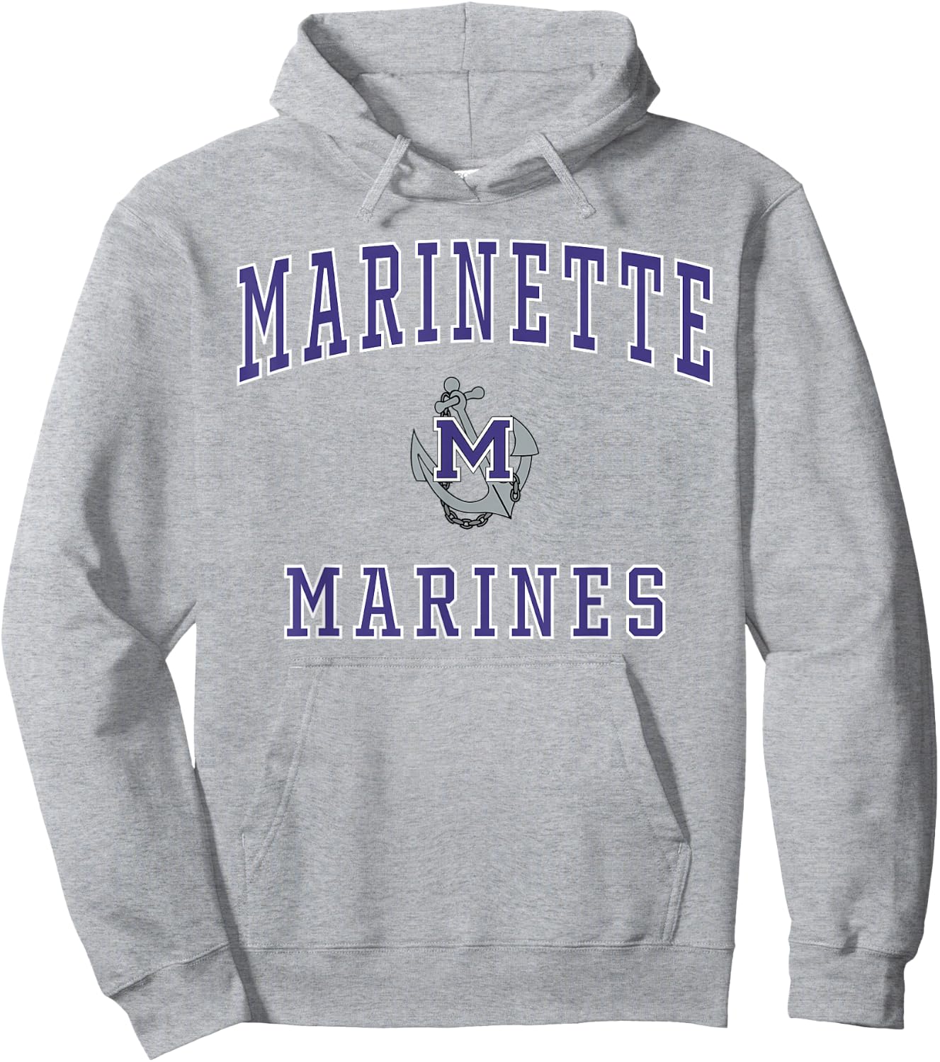 Marinette High School Marines Hoodie - Hoodie | Ash