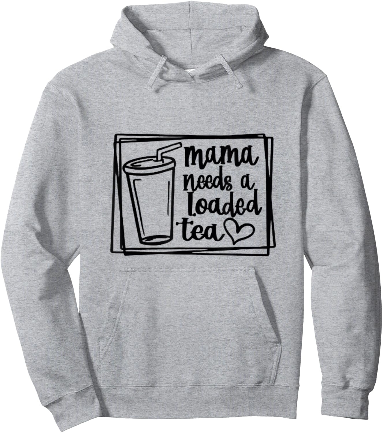 Mama Needs a Loaded Tea Fitness Nutrition Gym Workout Hoodie - Hoodie | Ash