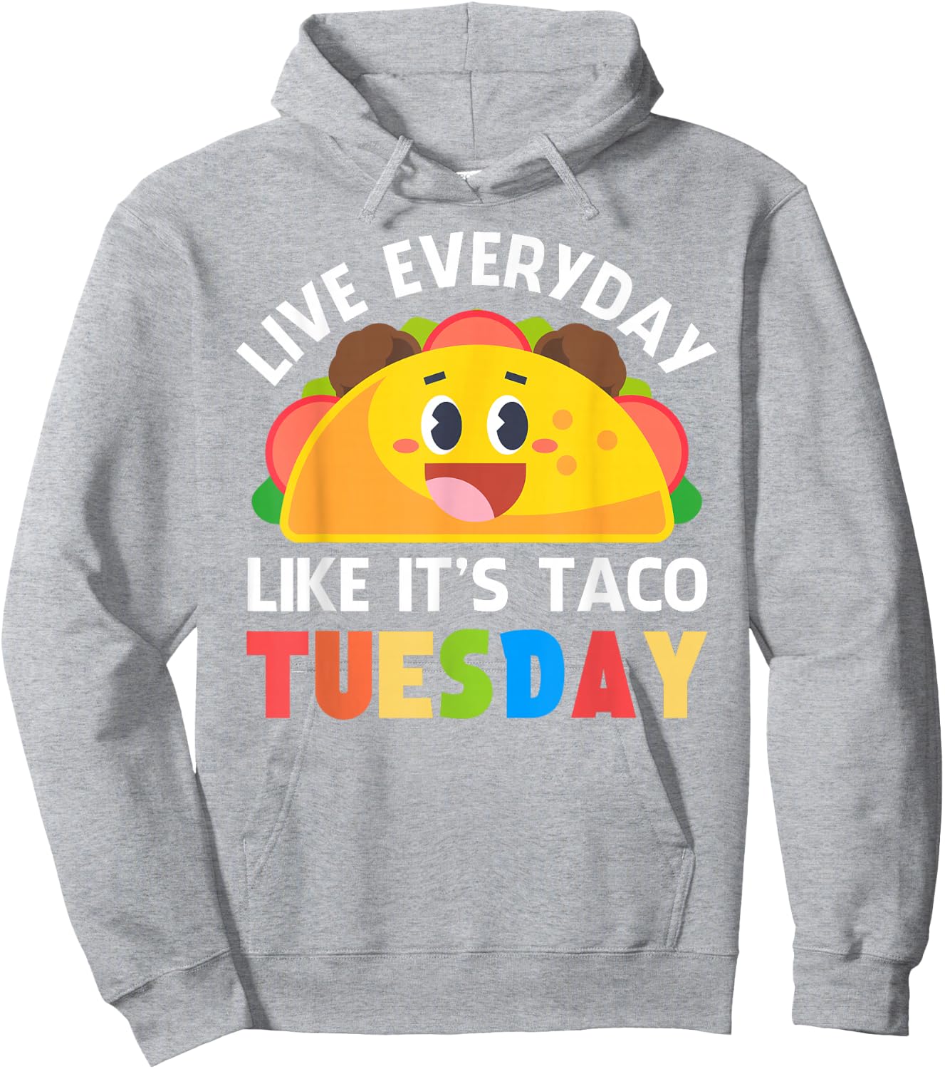 Taco Shirt Women Kids Boys Girls Everyday Like Taco Tuesday Hoodie - Hoodie | Ash