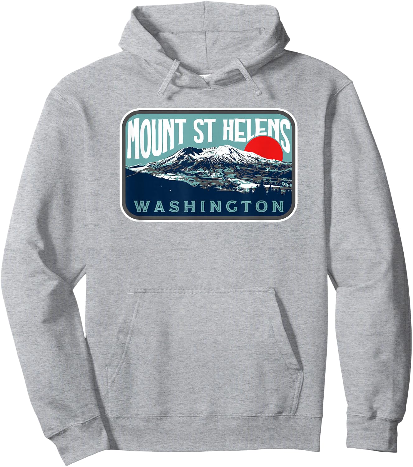 Vintage Mount Saint Helens Washington Retro Style Volcano Hoodie - Hoodie | Ash