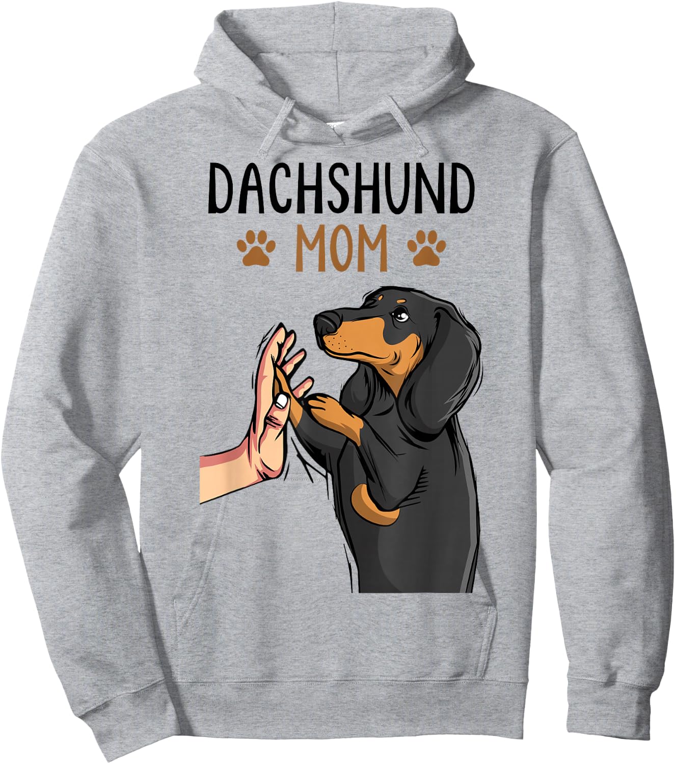 Dachshund Mom Funny Weenie Mama Dog Lover Women Hoodie - Hoodie | Ash