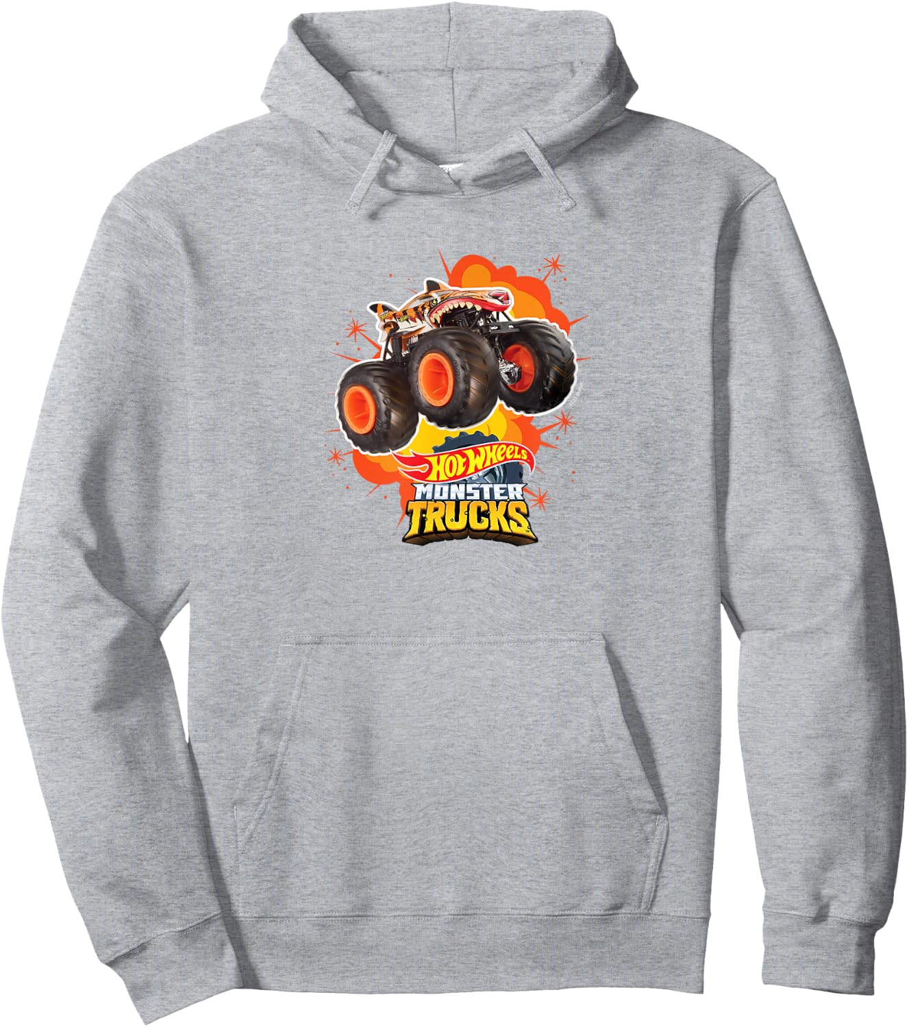 Hot Wheels - Monster Trucks Tiger Shark Hoodie - Hoodie | Ash