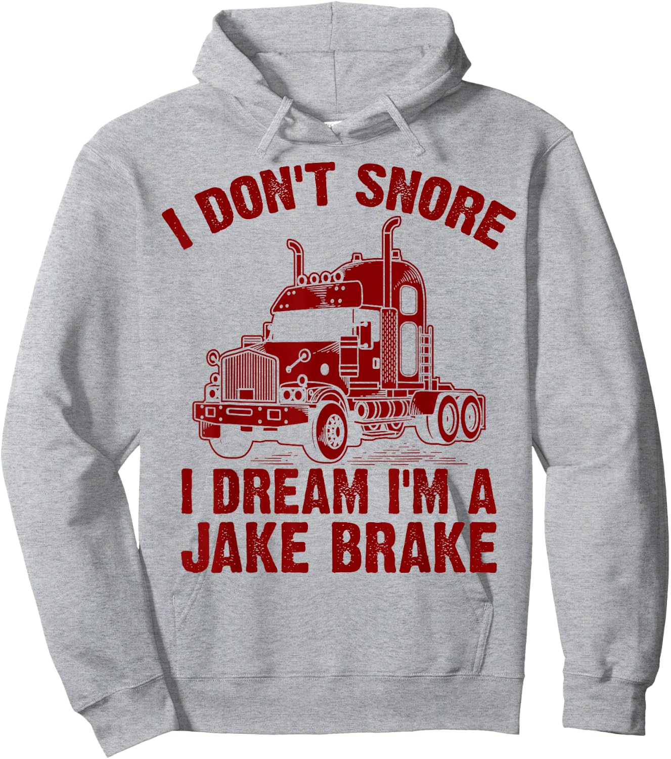 Funny Jake Brake Truck Driver Trucker Gift Women Hoodie - Hoodie | Ash