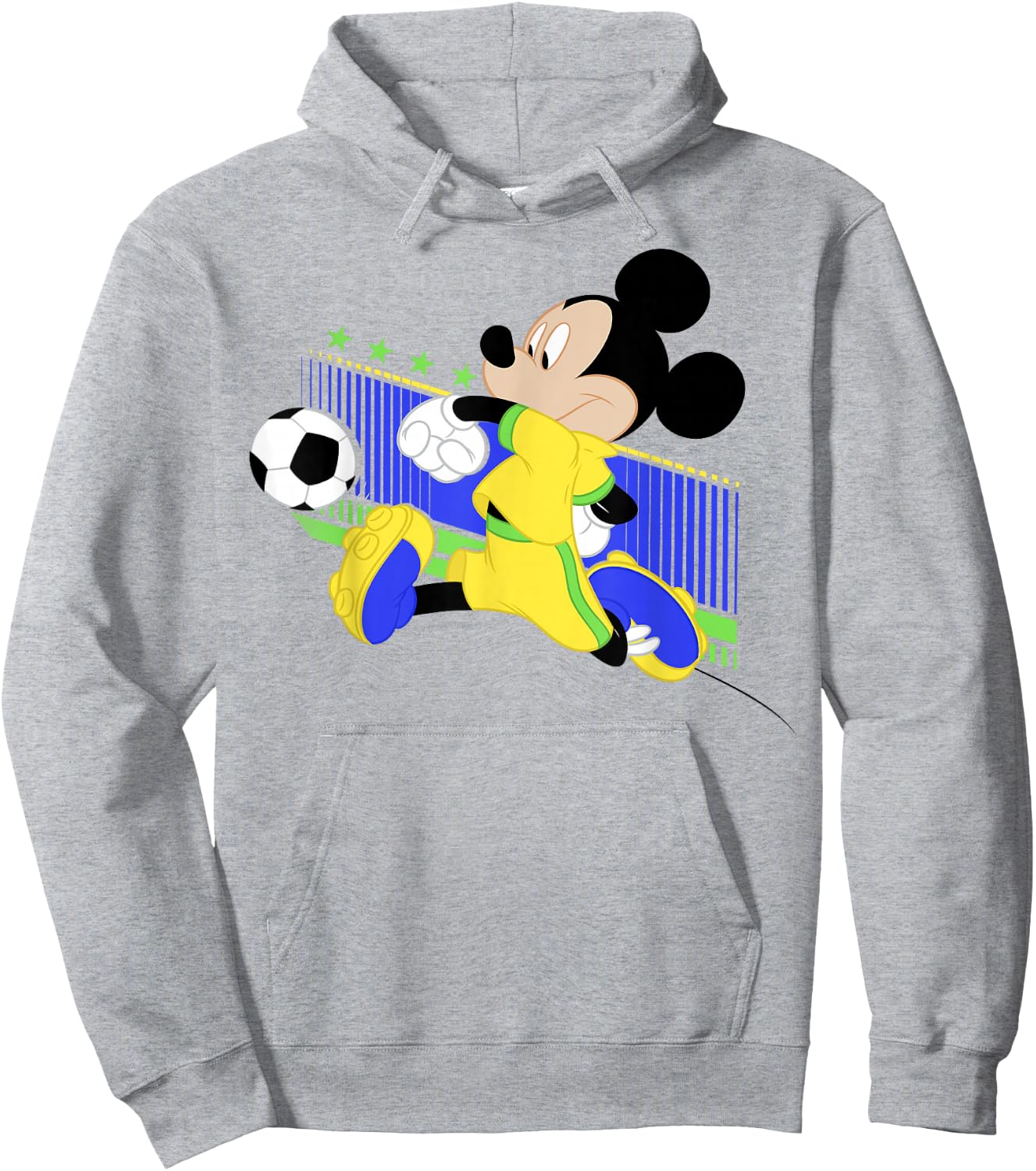 Disney Mickey And Friends Mickey Mouse Brazil Soccer Hoodie - Hoodie | Ash