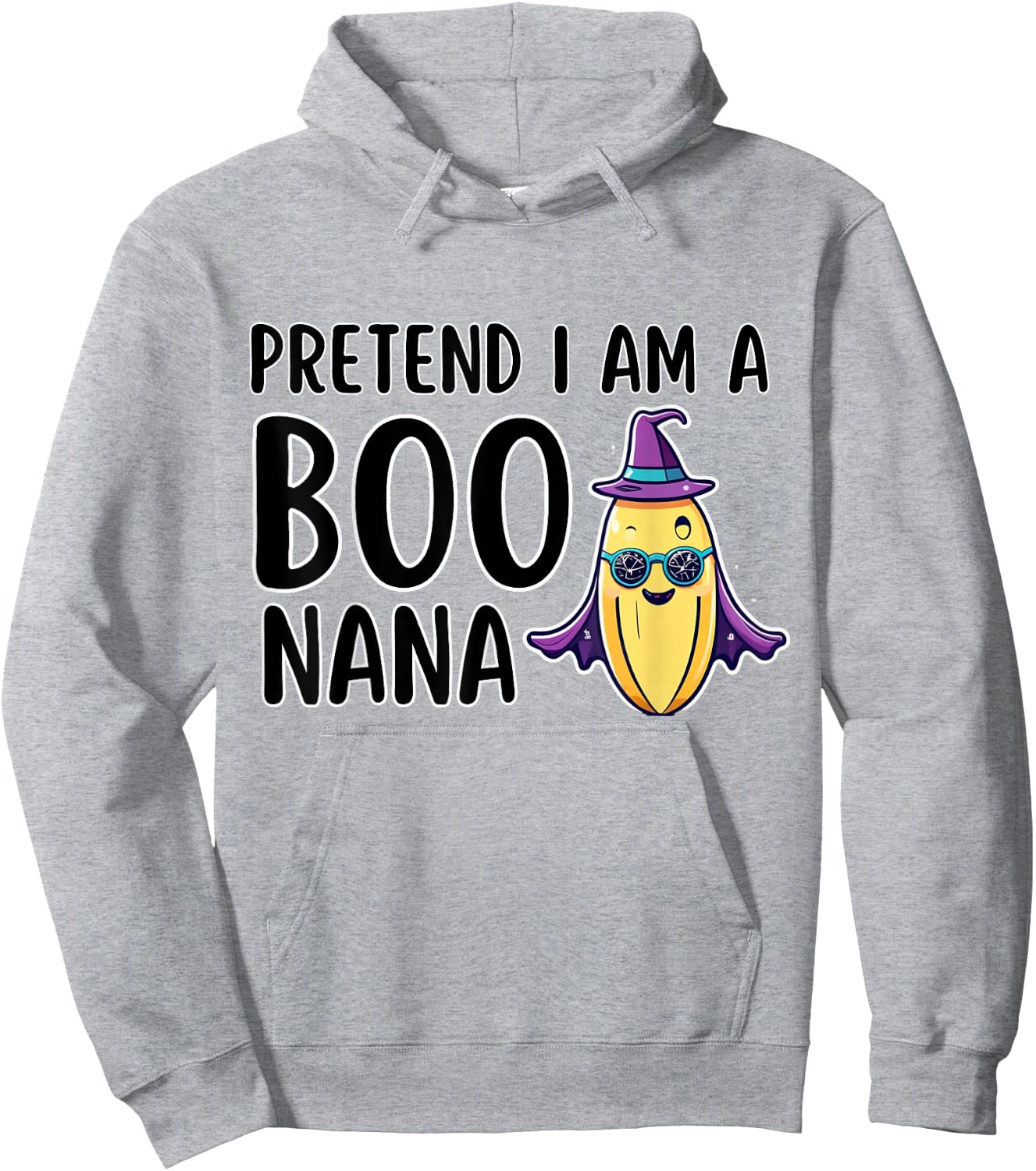 Funny Lazy Halloween Costume Boo Pretend I Am A Banana Hoodie - Hoodie | Ash