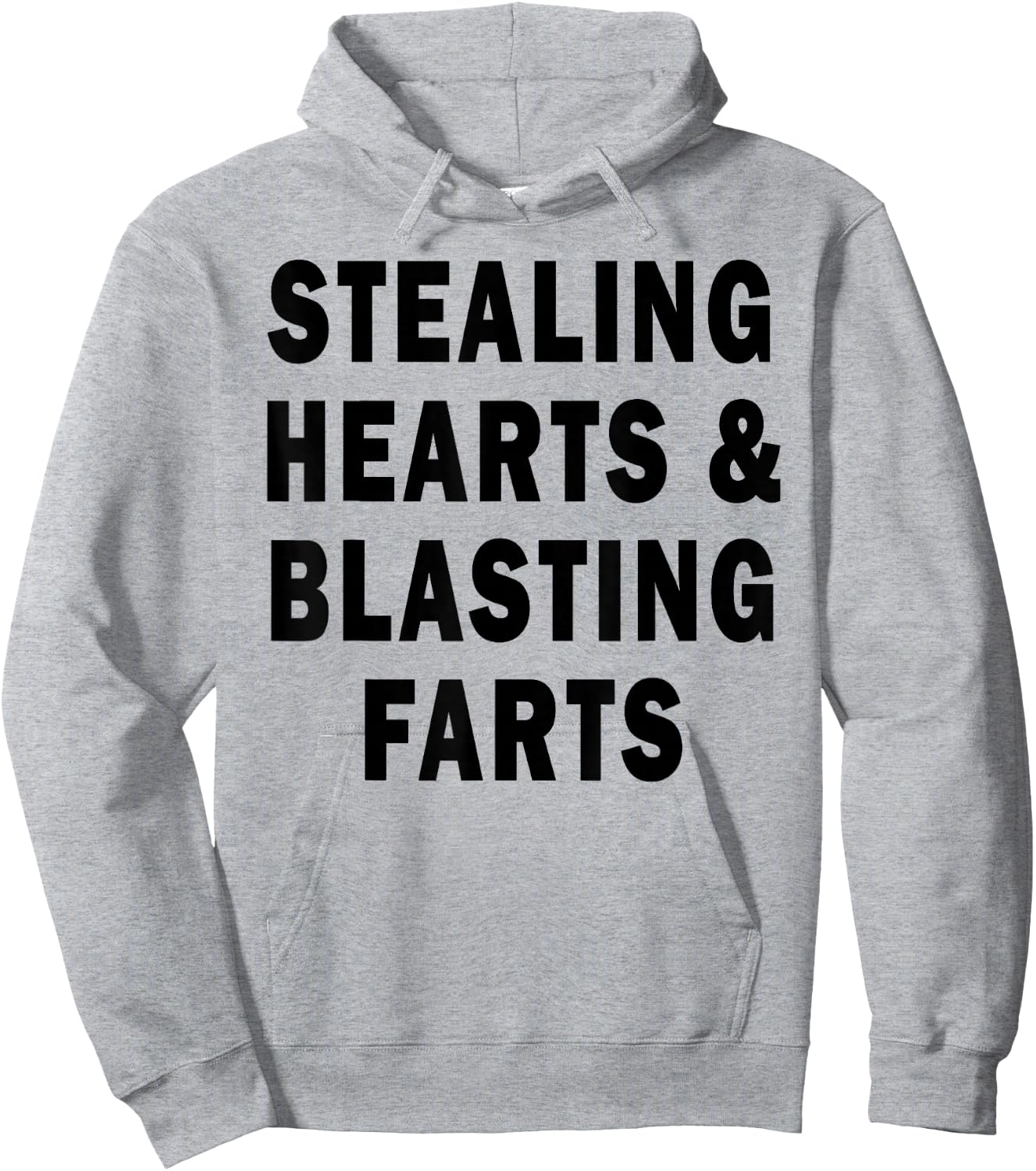 Stealing Hearts And Blasting Farts Hoodie - Hoodie | Ash