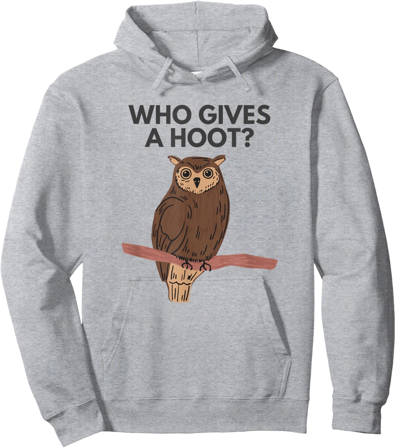 Who Gives a Hoot? Funny Owl Meme Hoodie - Hoodie | Ash