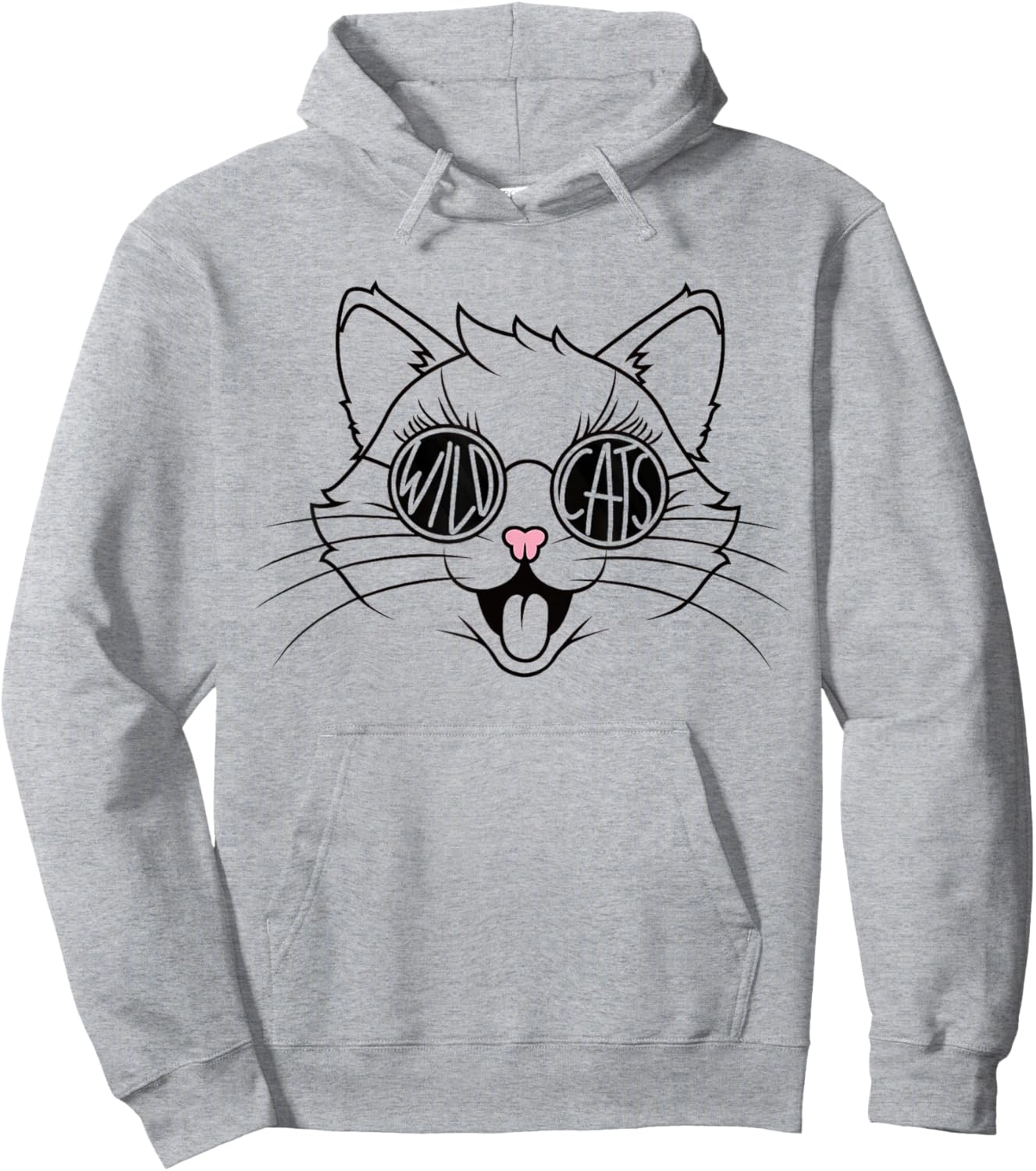 Wildcats School Sports Fan Team Spirit Back To school Hoodie - Hoodie | Ash