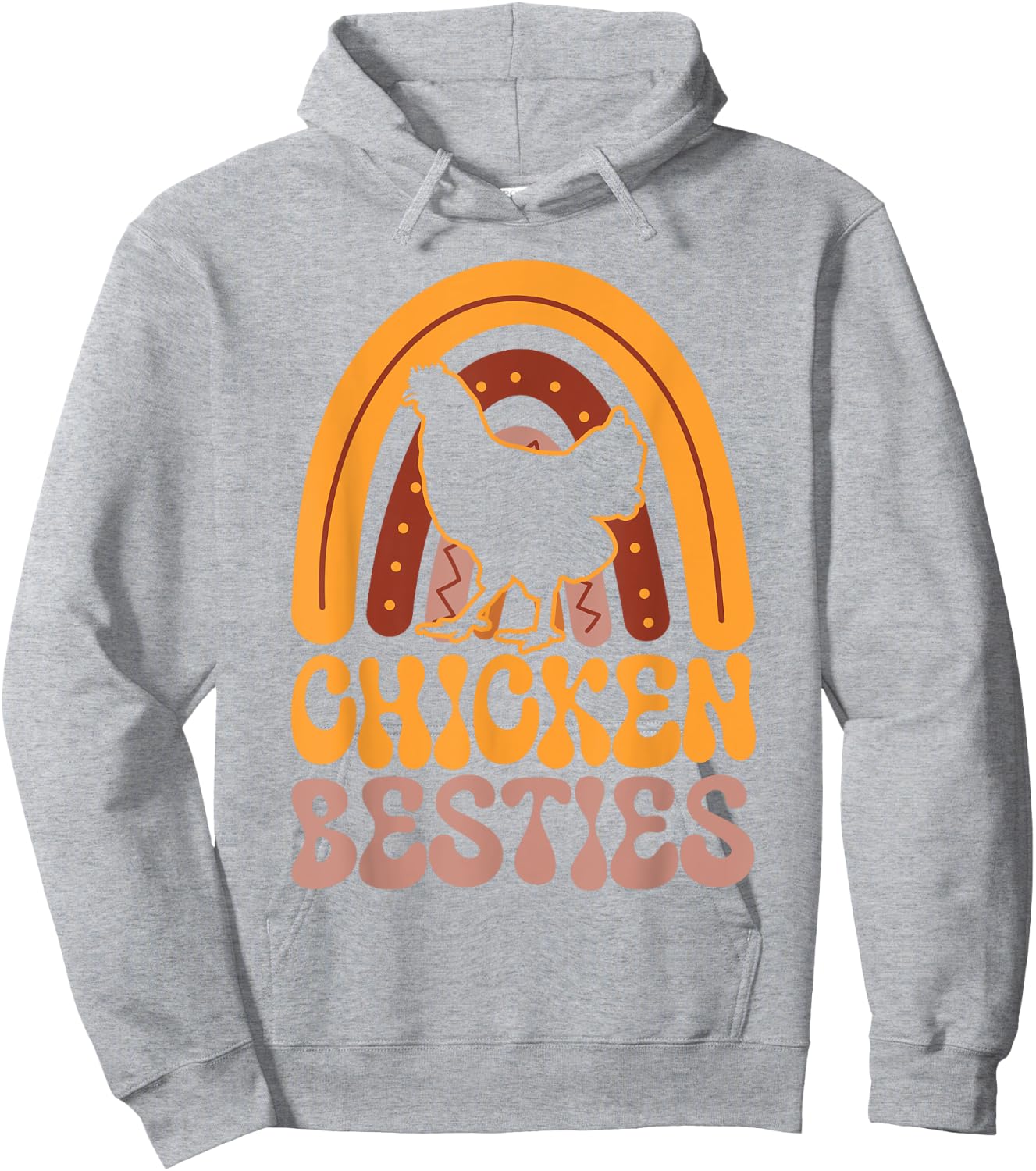 Chicken Besties BFF Best Friends Bestie Hoodie - Hoodie | Ash