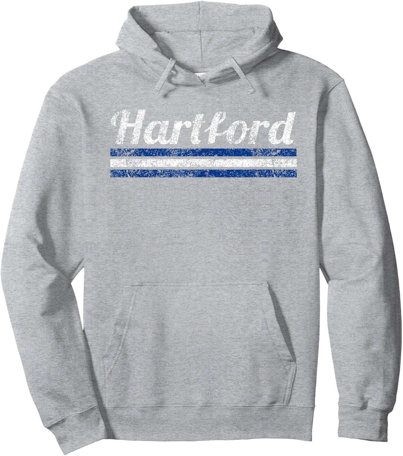 Hartford Connecticut Retro Vintage Weathered Throwback Hoodie - Hoodie | Ash