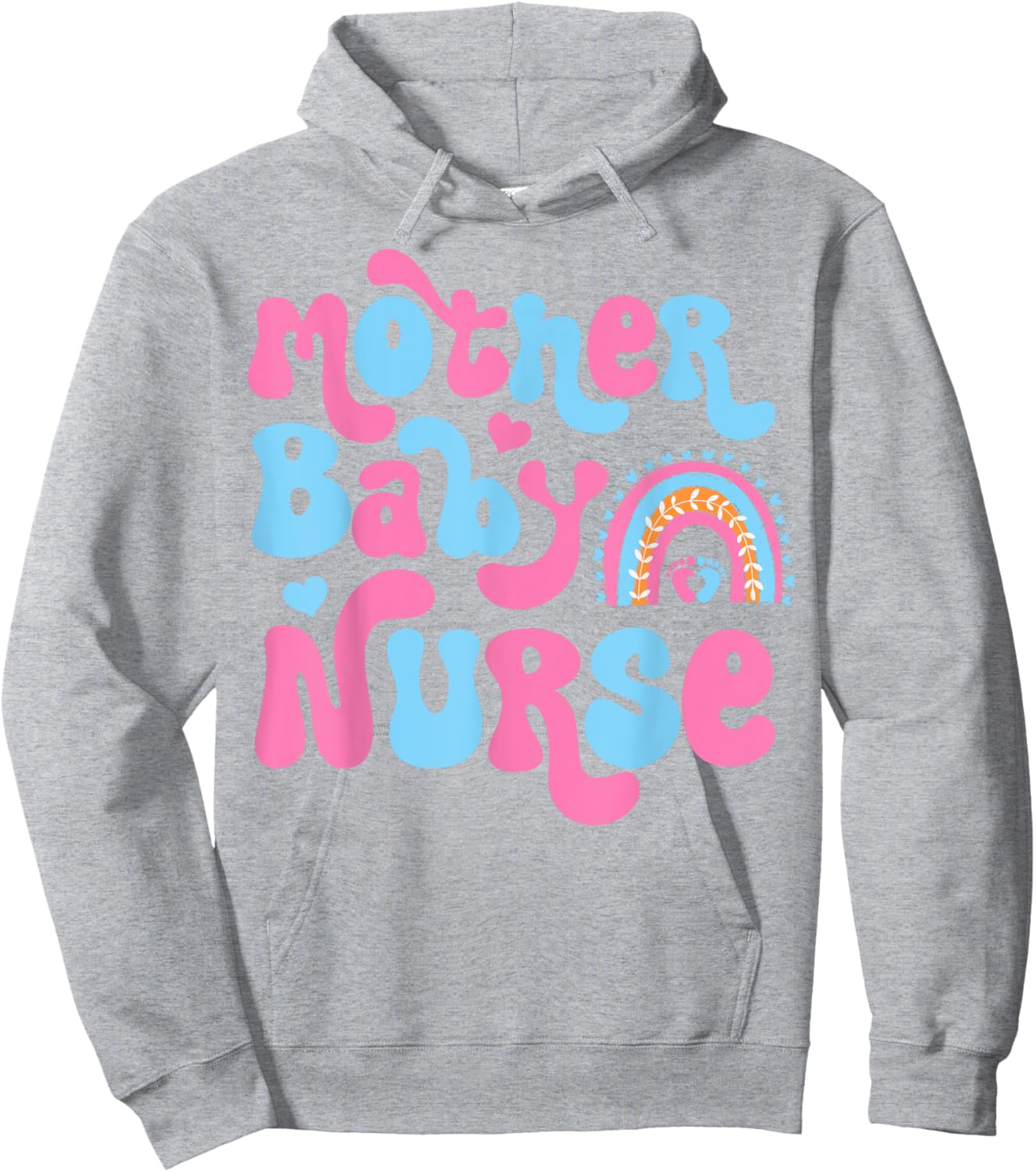 Postpartum Mother Baby Nurse Mom - Baby Postpartum Nursing Hoodie - Hoodie | Ash
