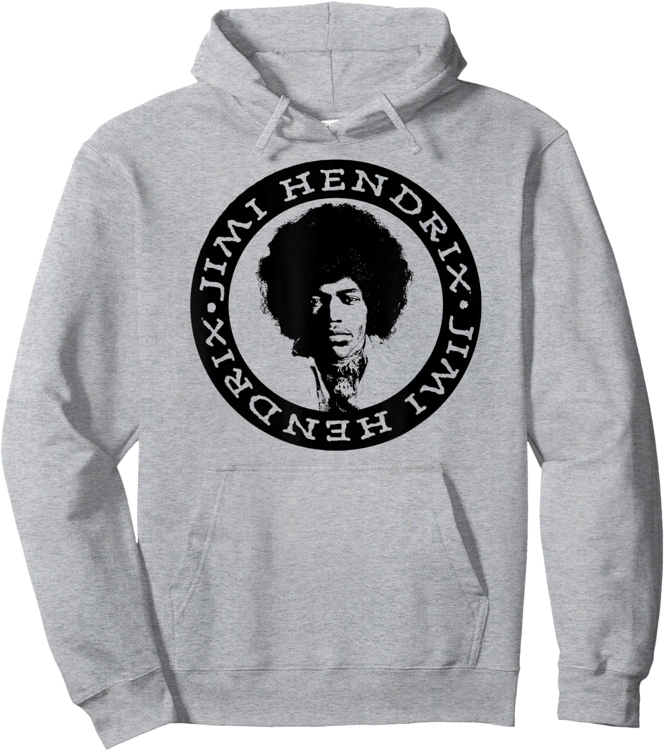 Jimi Hendrix Official White Circle Hoodie - Hoodie | Ash