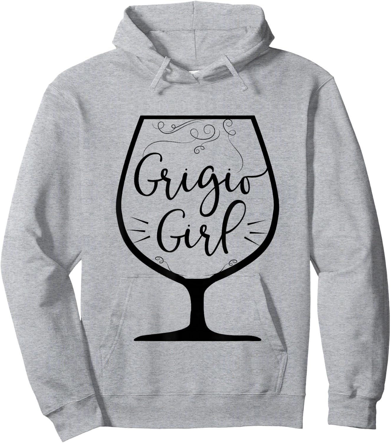 Pinot Grigio Girl Funny White Wine Drinker Hoodie - Hoodie | Ash
