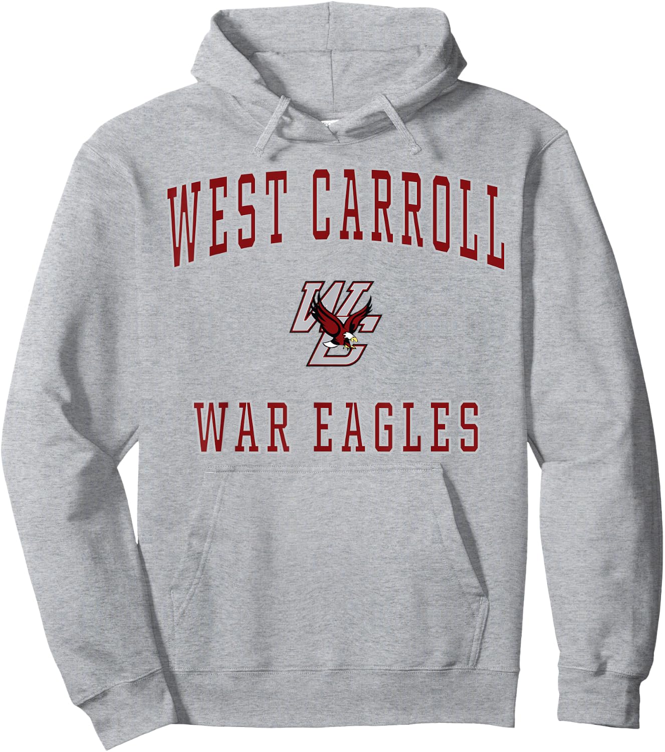 West Carroll High School War Eagles Hoodie - Hoodie | Ash