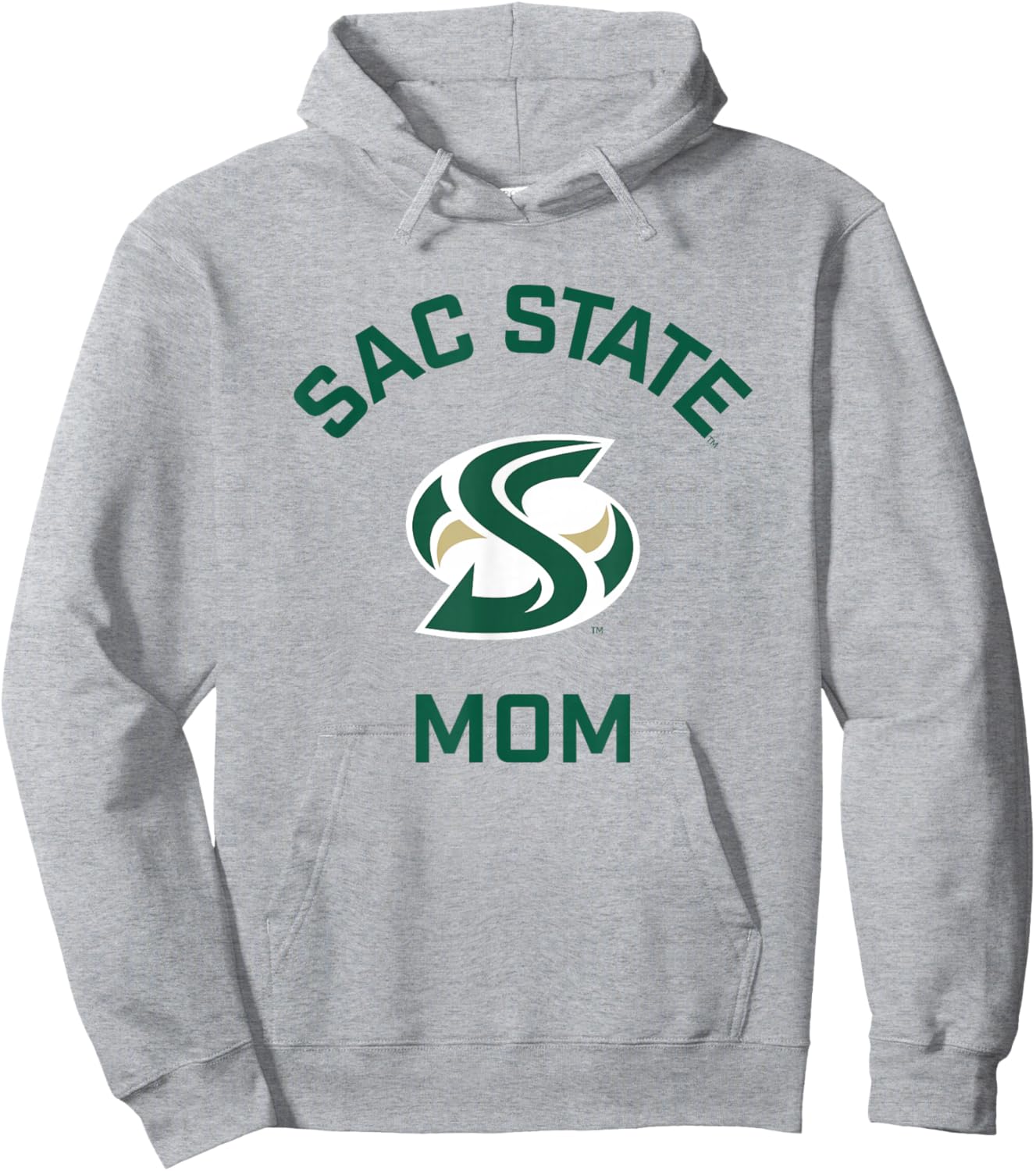 Sacramento State CSUS Hornets Arched Mom Hoodie - Hoodie | Ash