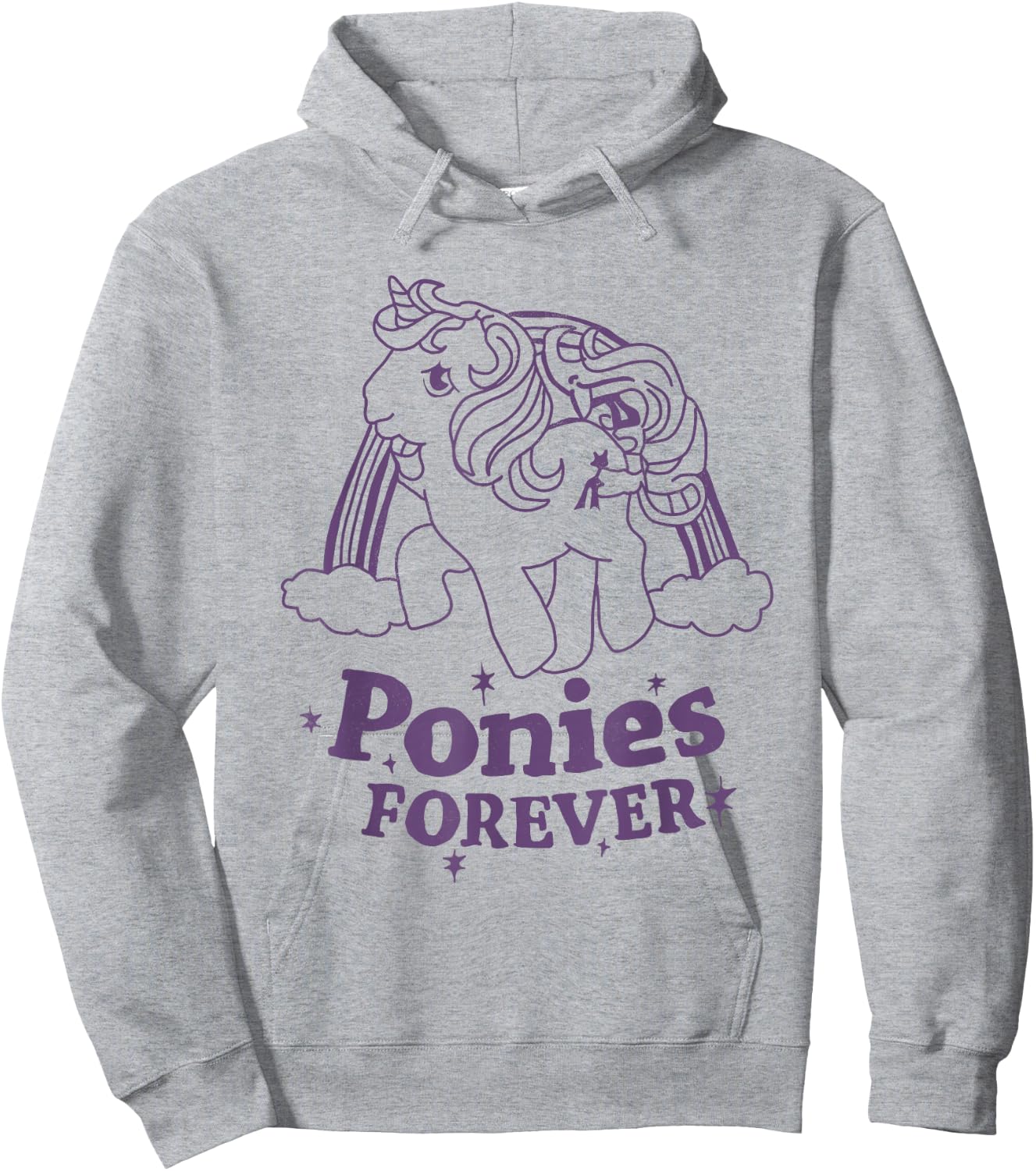 Ponies Forever Band Reference Grey Hoodie - Hoodie | Ash