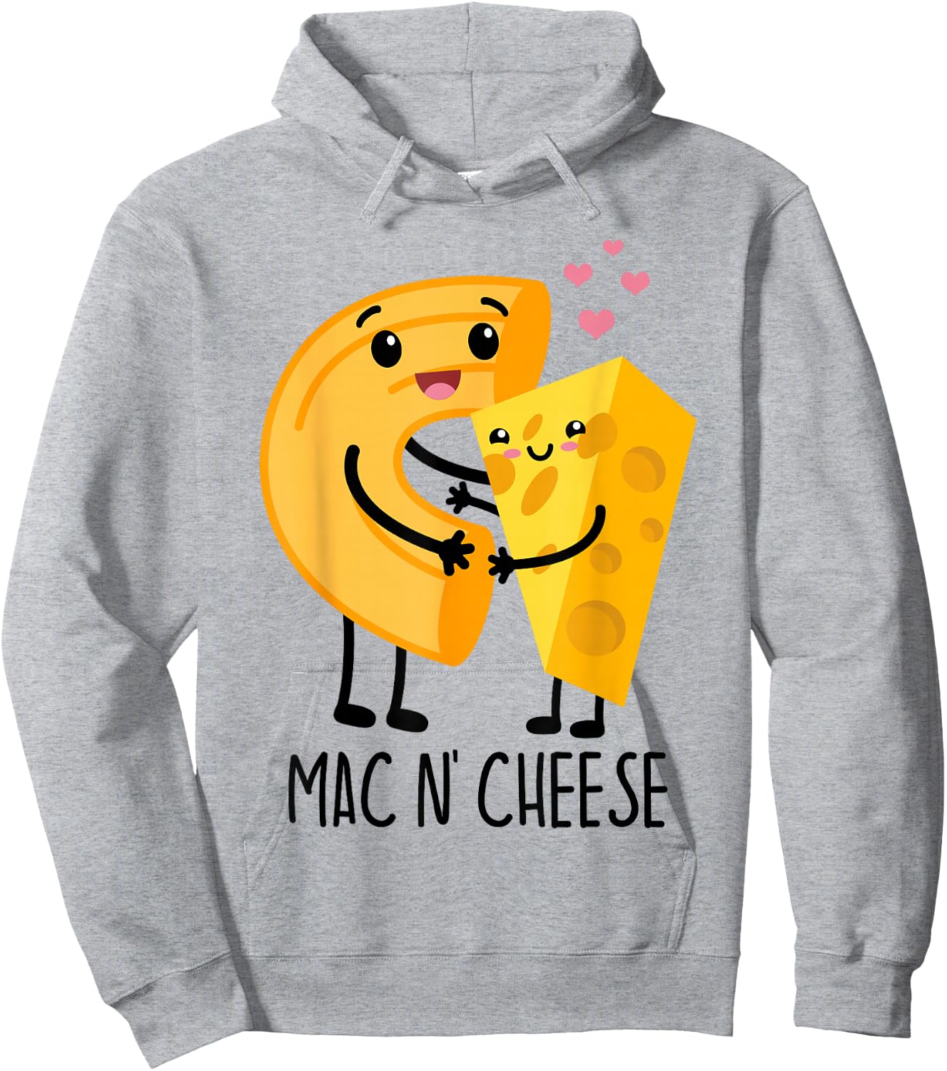 Funny Mac N Cheese Love Food Gift Hoodie - Hoodie | Ash