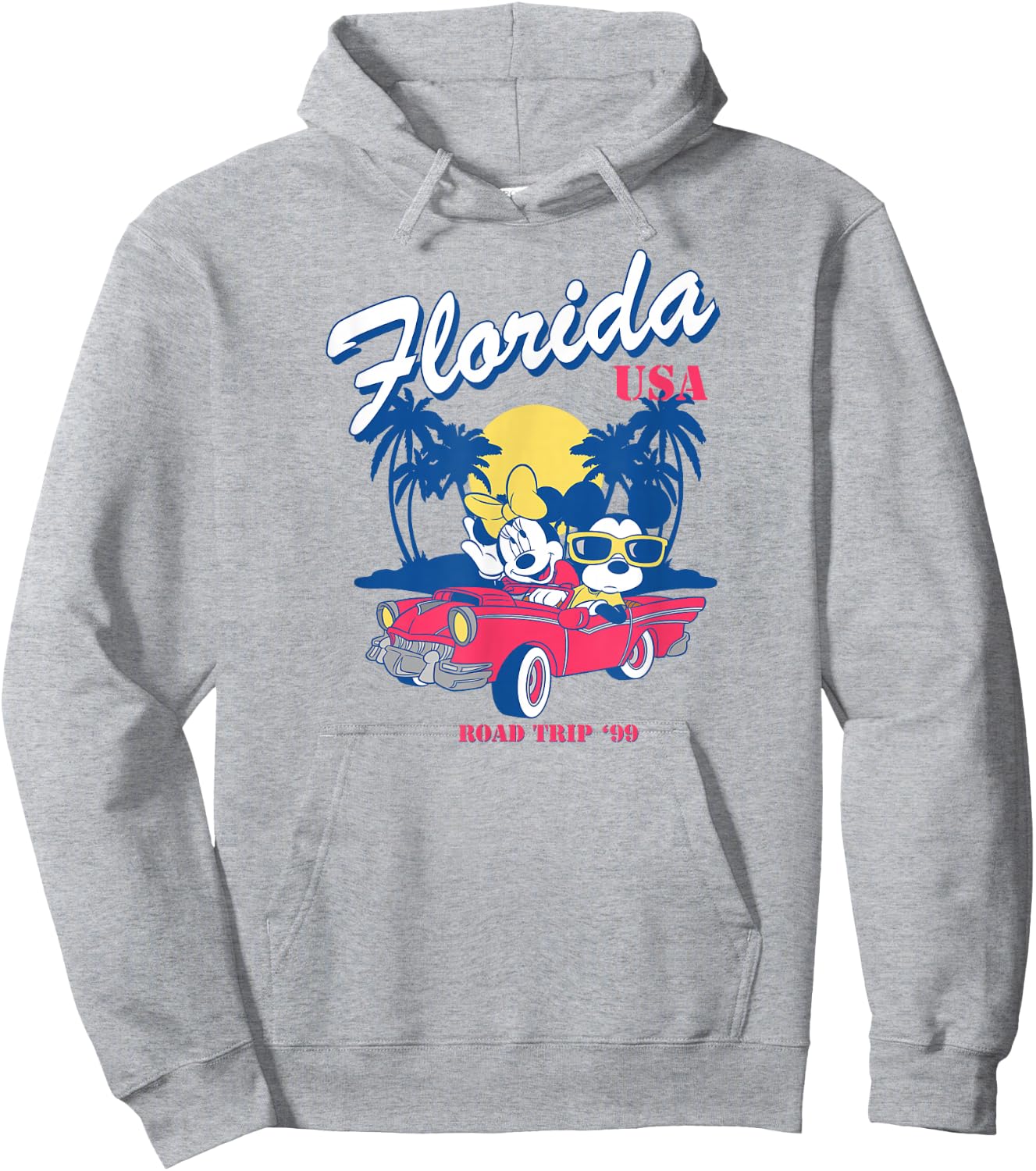 Disney Mickey And Friends Road Trip To Florida USA Vintage Hoodie - Hoodie | Ash