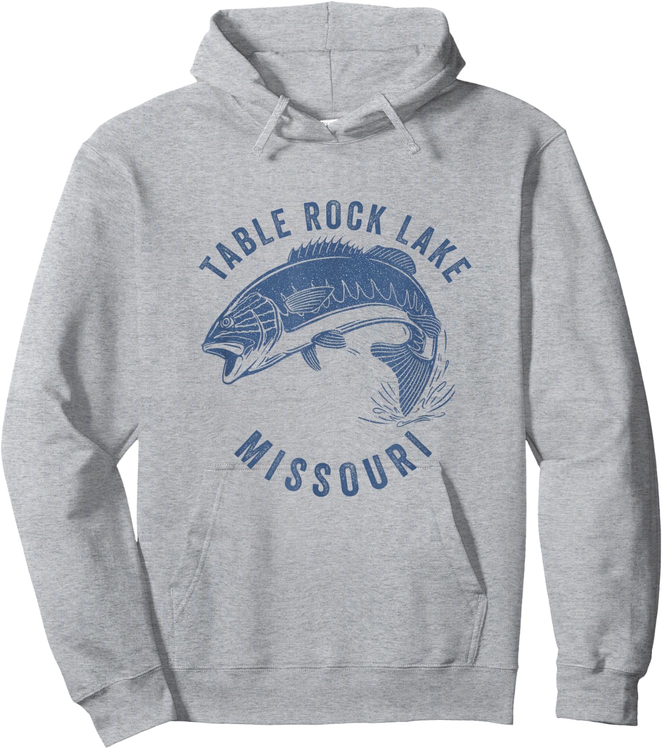 Table Rock Lake Missouri Fishing Fisherman Hoodie - Hoodie | Ash