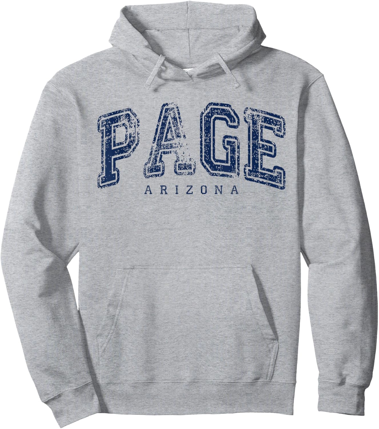 Page Arizona Vintage Retro US City State Travel Hoodie - Hoodie | Ash