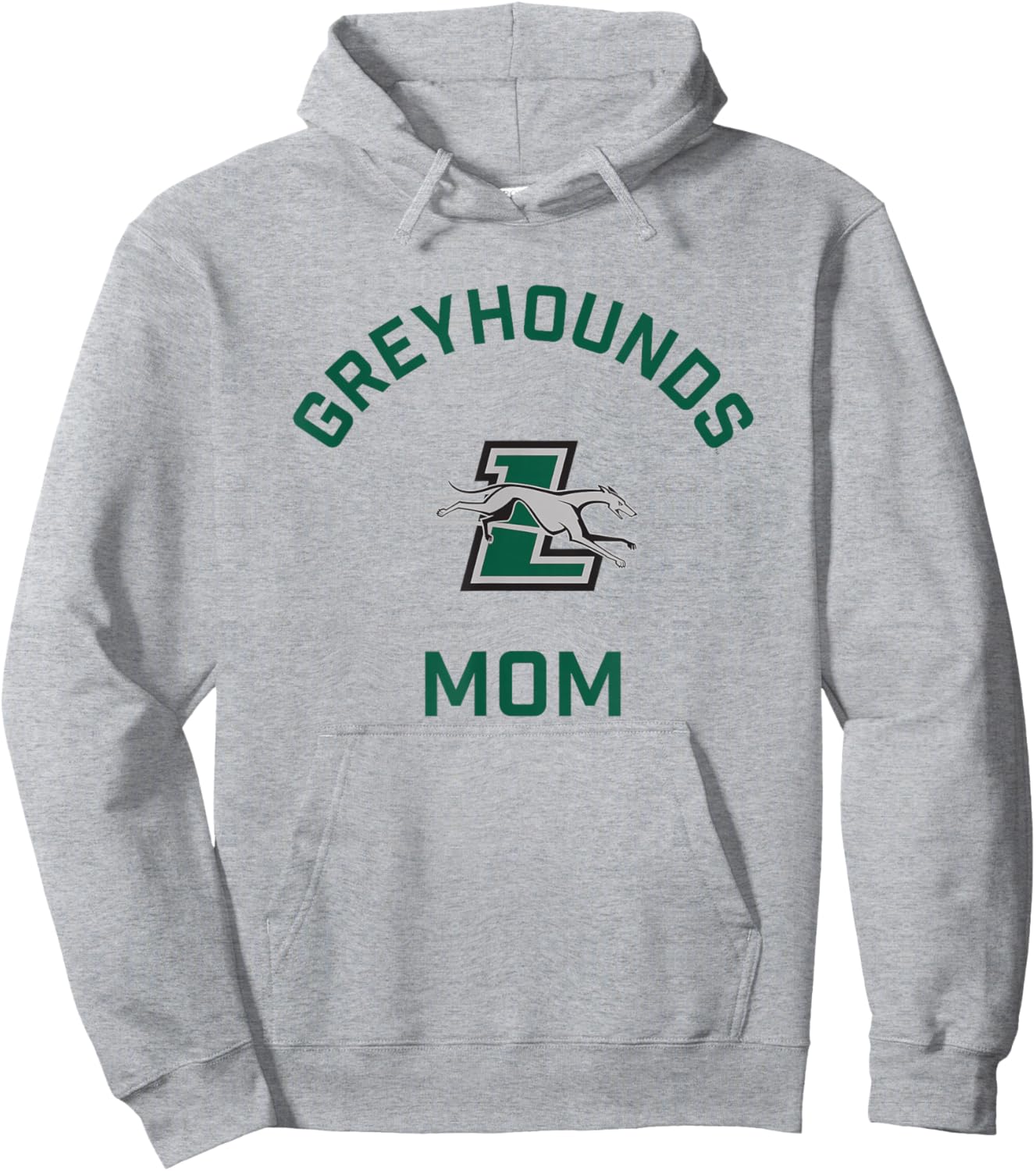 Loyola University Maryland Greyhounds Arched Mom Hoodie - Hoodie | Ash