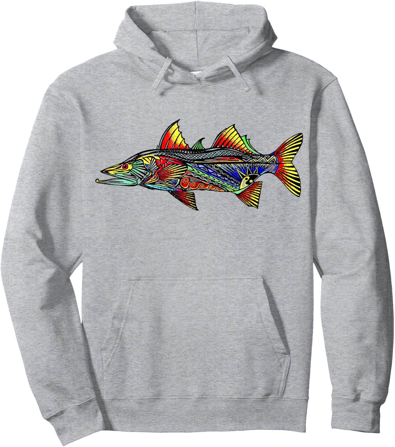 Colorful Snook Hoodie - Hoodie | Ash