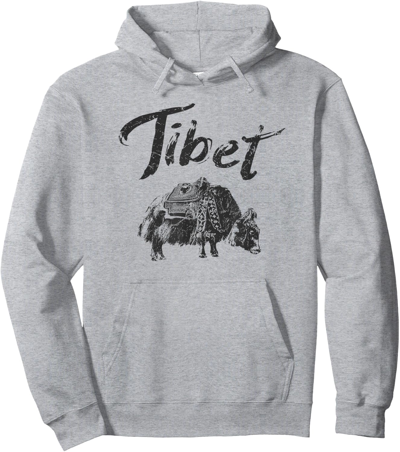 Tibet Vintage Tibetan Hoodie - Hoodie | Ash