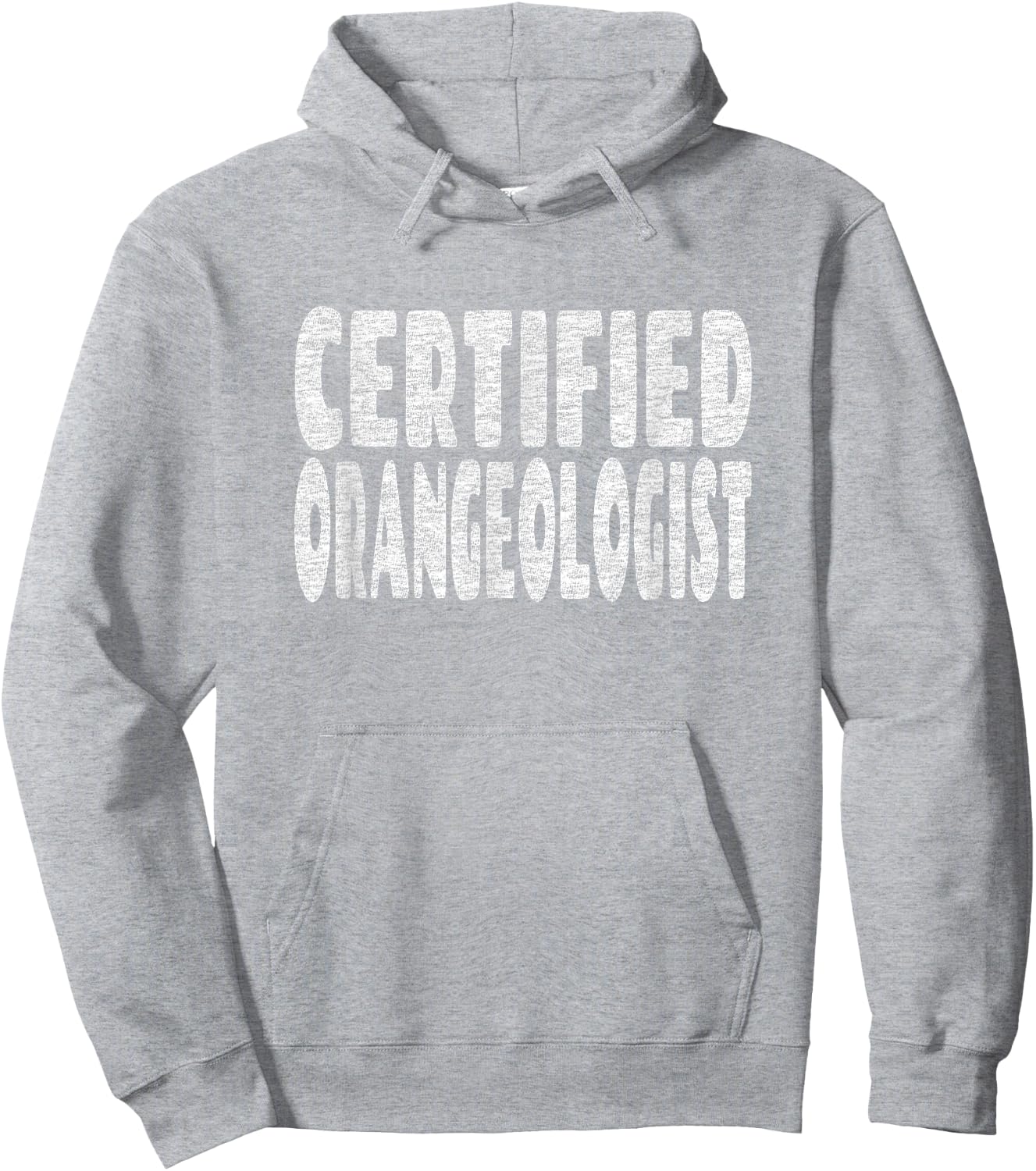 Fun Orange Lover Pun - Certified Orangeologist Hoodie - Hoodie | Ash