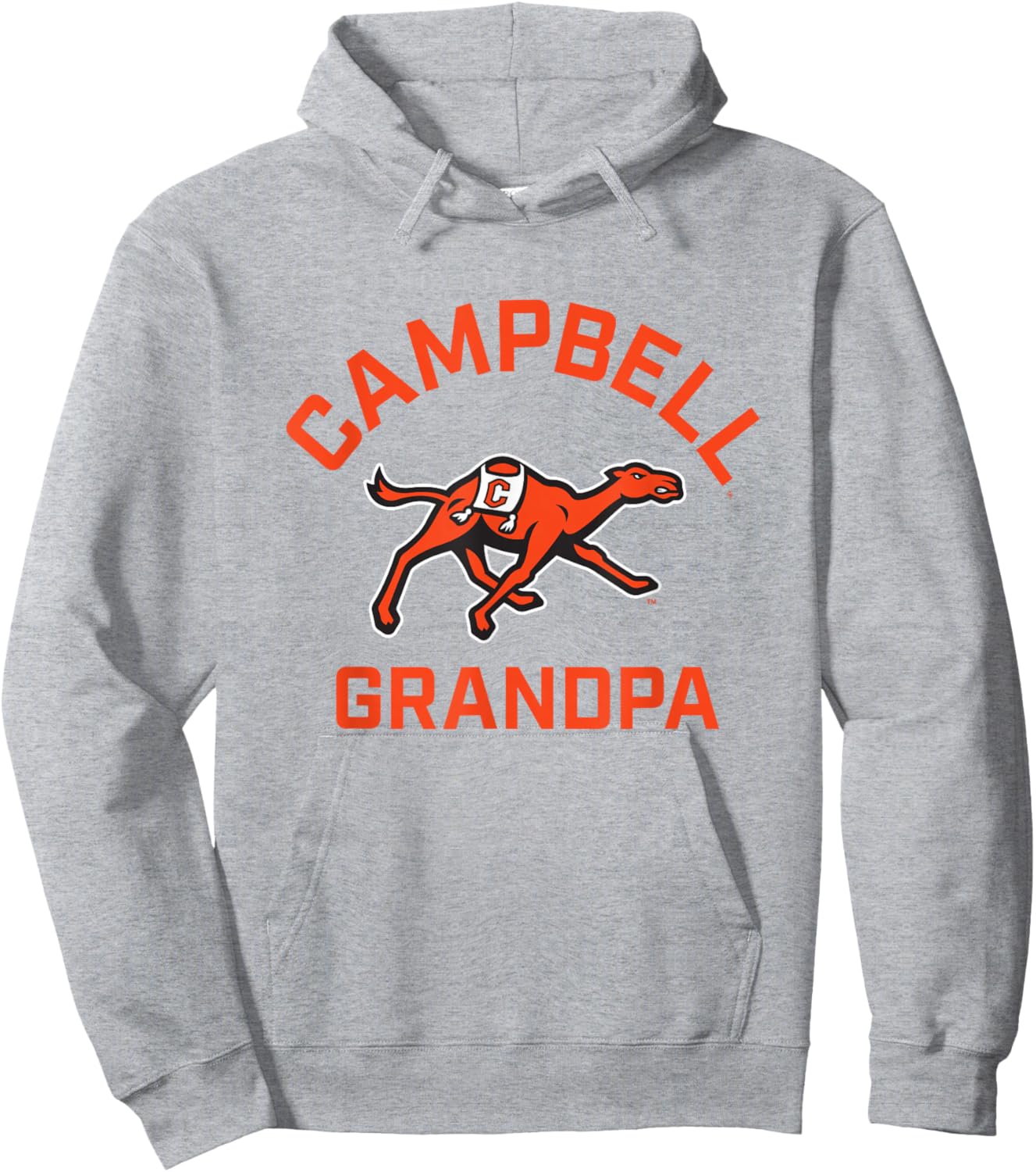Campbell University Fighting Camels Arched Grandpa Hoodie - Hoodie | Ash
