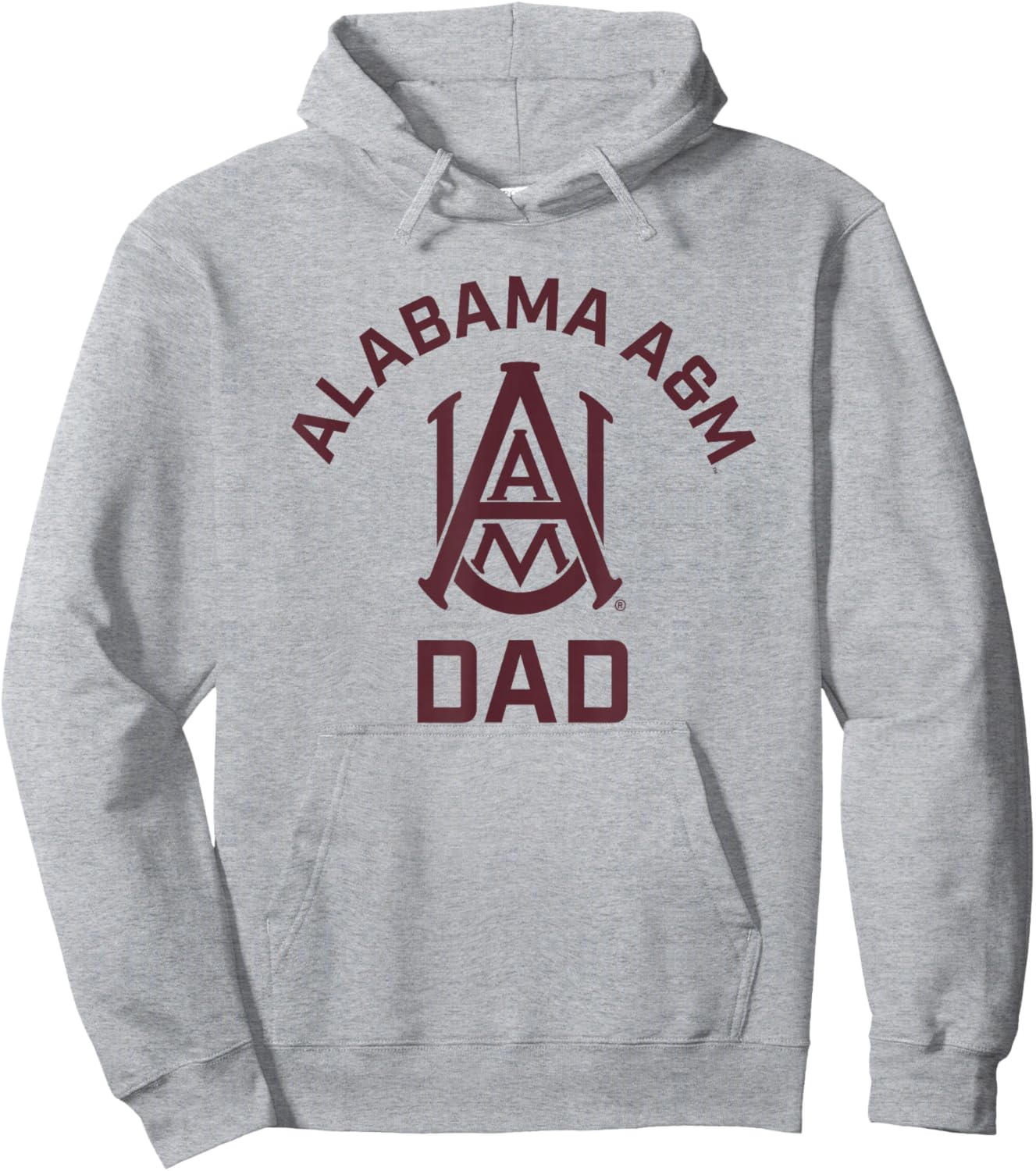 Alabama A&M University Bulldogs Arched Dad Hoodie - Hoodie | Ash