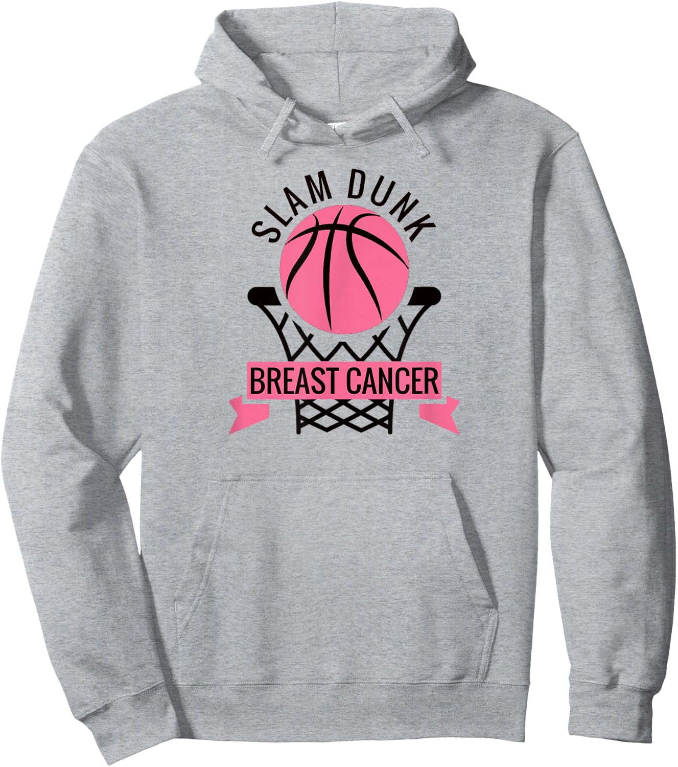 Breast Cancer Awareness Month October Slam Dunk Hoodie - Hoodie | Ash