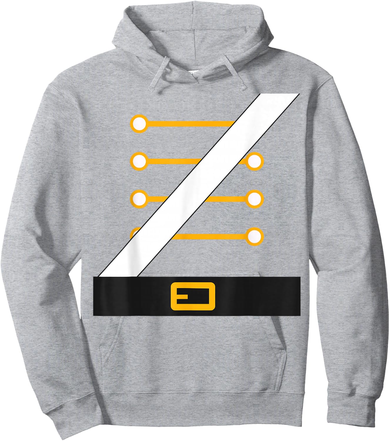 Nutcracker Costume Uniform Matching Toy Soldier Halloween Hoodie - Hoodie | Ash
