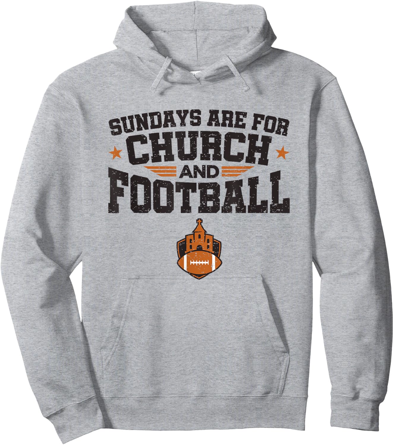 Football Fan Sundays Are For Church And Football Hoodie - Hoodie | Ash