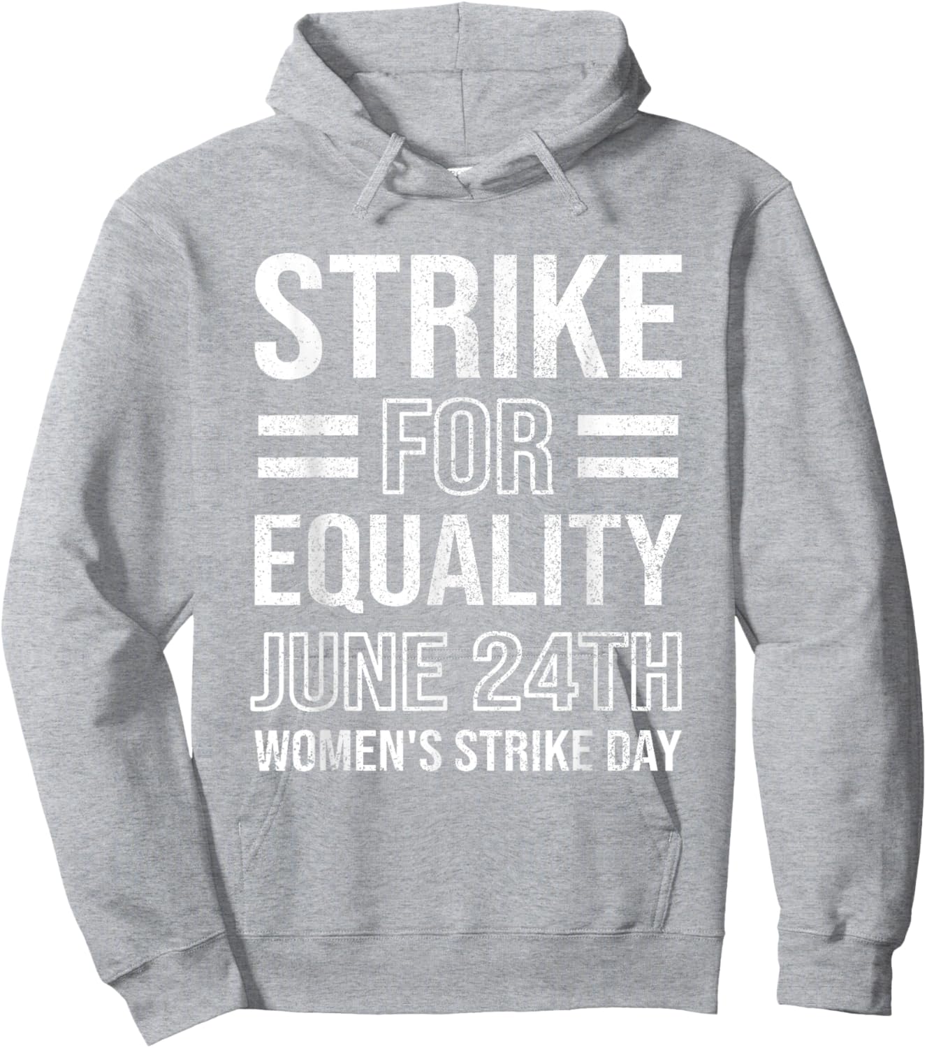 Women's Strike Day June 24th Wear Red Equal Rights Feminist Hoodie - Hoodie | Ash