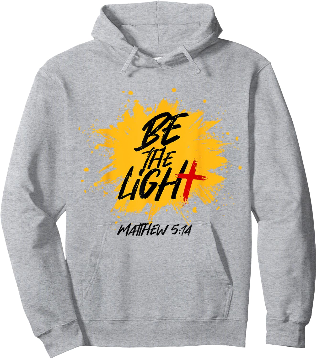 Christian Bible Verse Be The Light Matthew 5:14 Hoodie - Hoodie | Ash