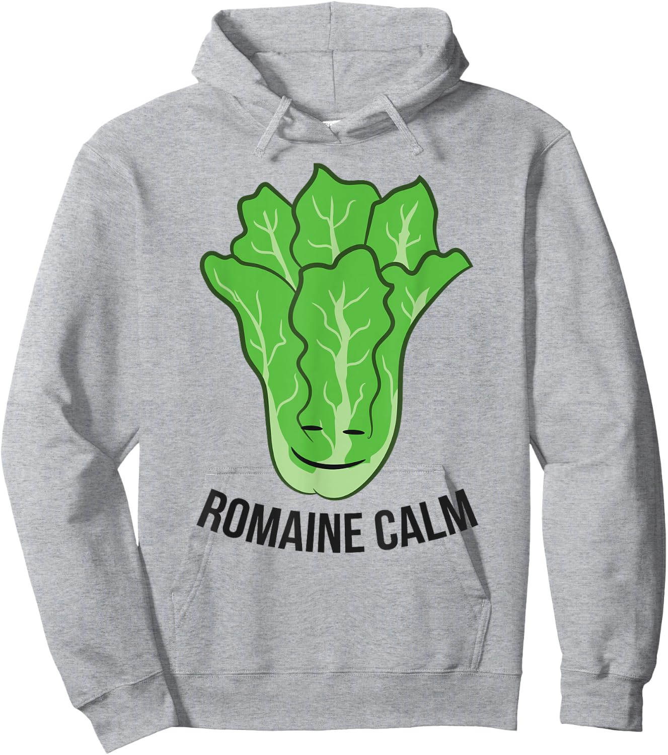 Romaine Calm Funny Lettuce Vegan Vegetarian Romaine Hoodie - Hoodie | Ash