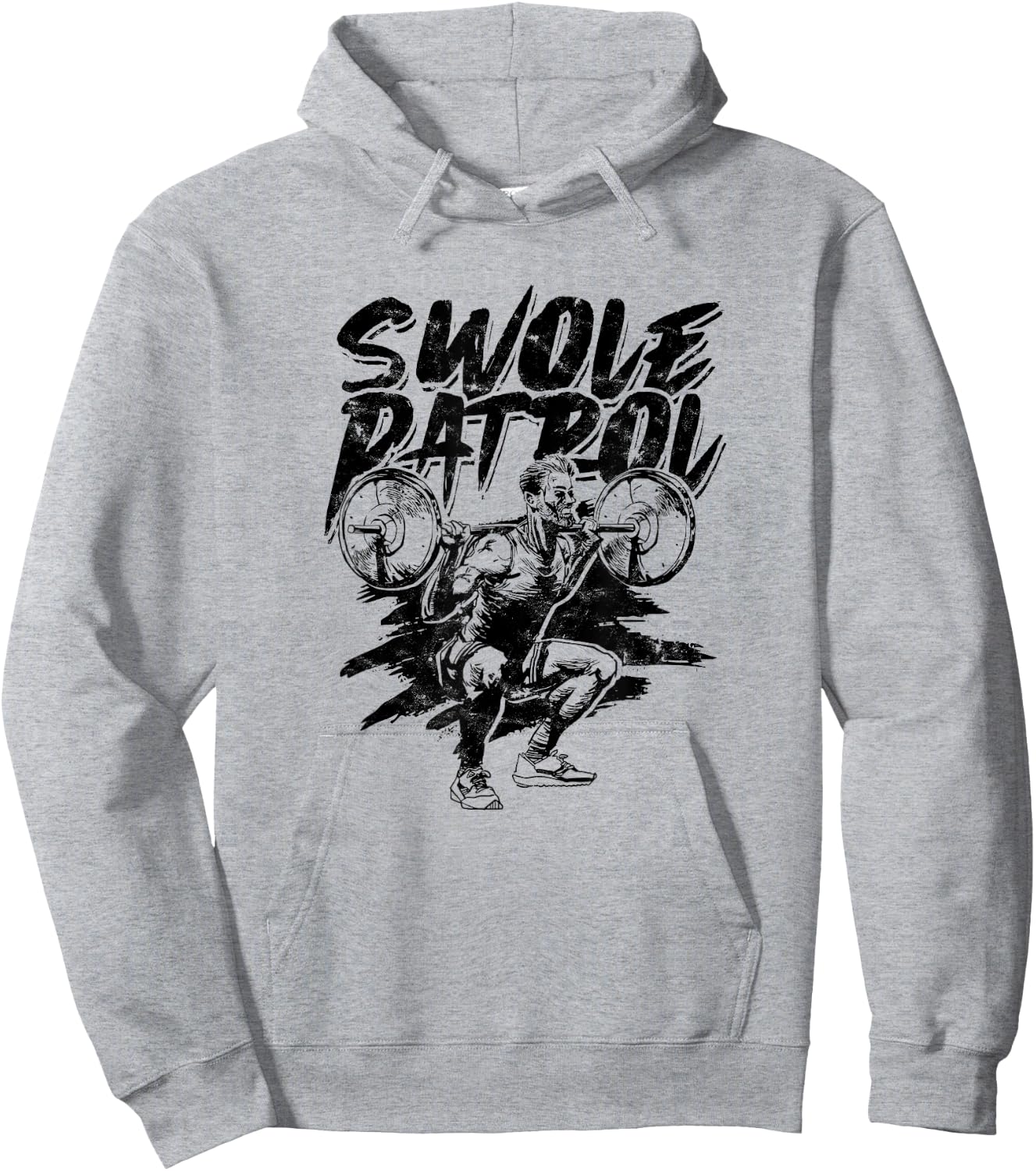 Swole Patrol – Gym bodybuilder training, weight gain Hoodie - Hoodie | Ash