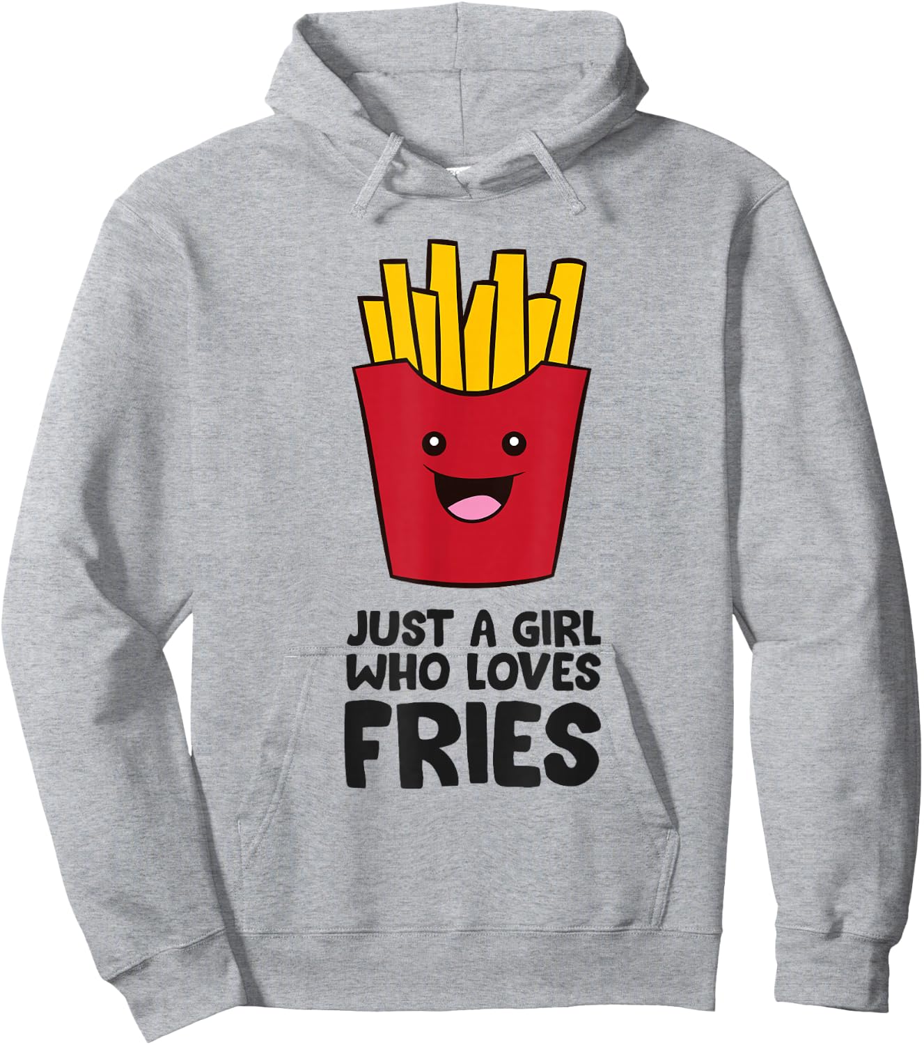 Just A Girl Who Loves French Fries Pommes Frites Hoodie - Hoodie | Ash