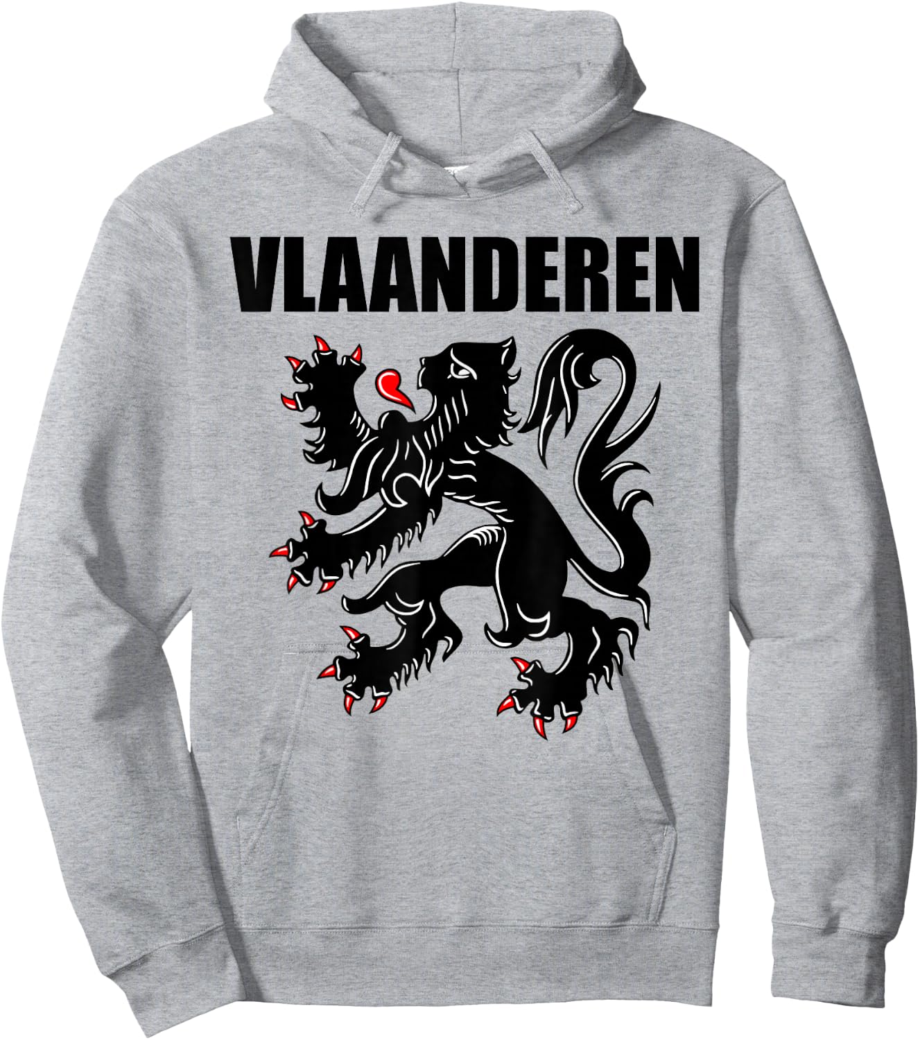 Flanders Belgium Flemish Lion Souvenir Vlaanderen Dutch Hoodie - Hoodie | Ash