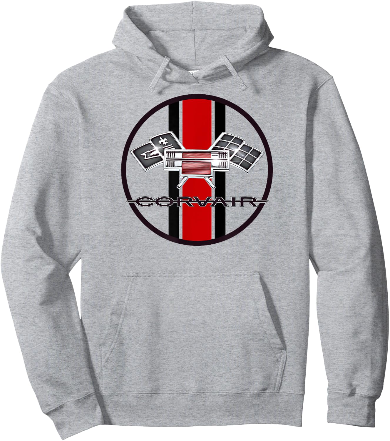 Corvair High Performance Flags 1961, 1962, 1963, 1964 Hoodie - Hoodie | Ash
