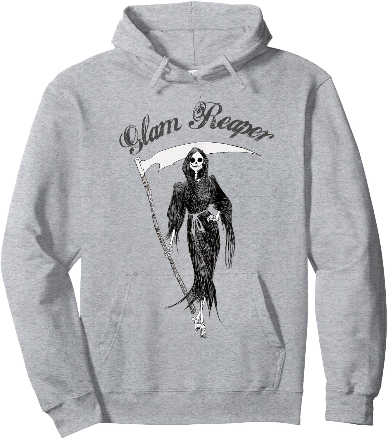 Cute The Glam reaper easy Halloween Women's Costume Hoodie - Hoodie | Ash