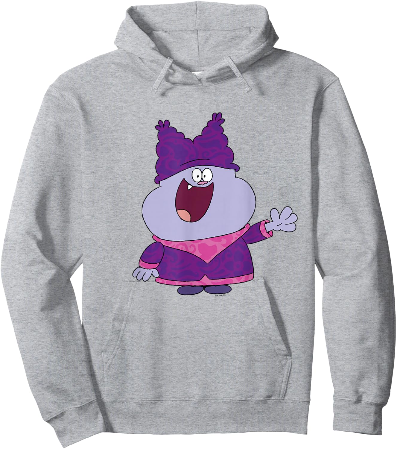 Chowder Happy Pose Full Body Shot Hoodie - Hoodie | Ash