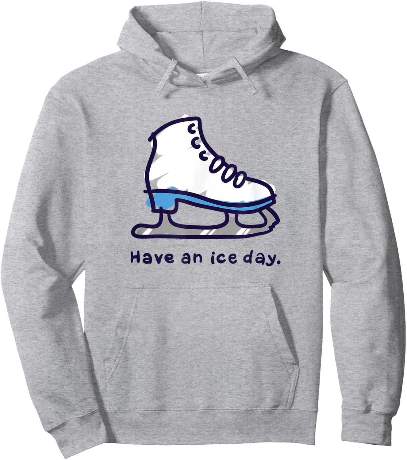 Figure Skating Gifts for Girls Women Men Ice Skater Hoodie - Hoodie | Ash