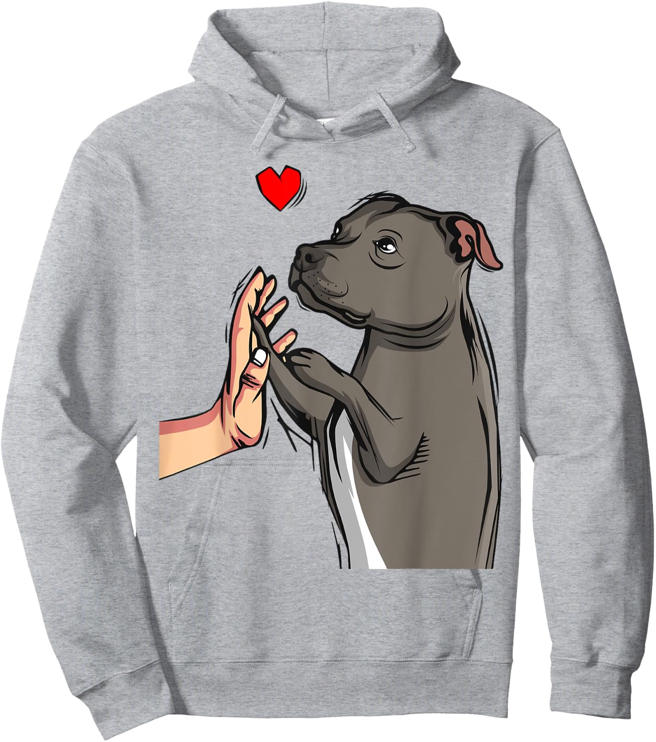 Staffordshire Bull Terrier Love Dog Mom Girls Gift Hoodie - Hoodie | Ash
